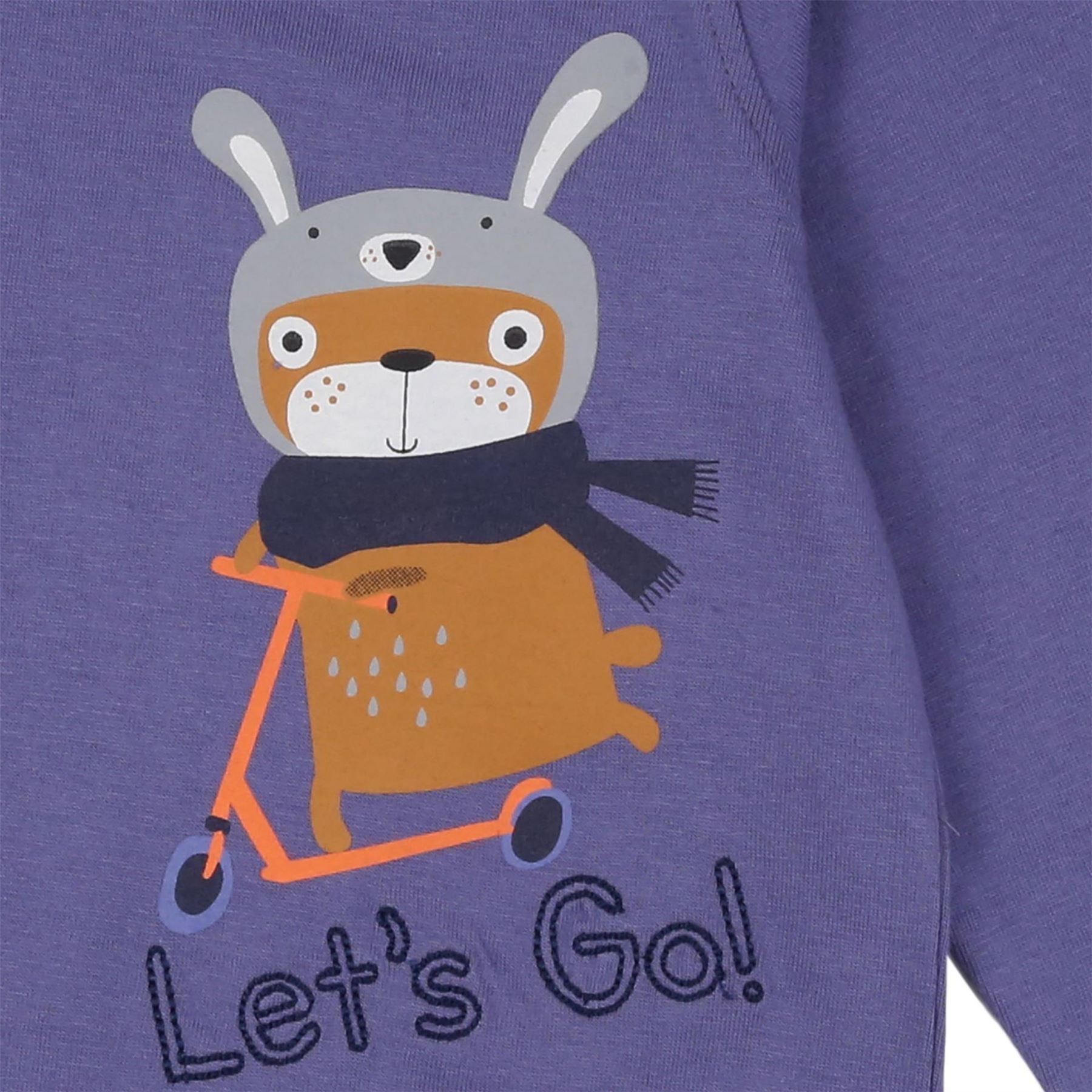 Lilly and Sid Scooter Graphic Long Sleeve T-Shirt