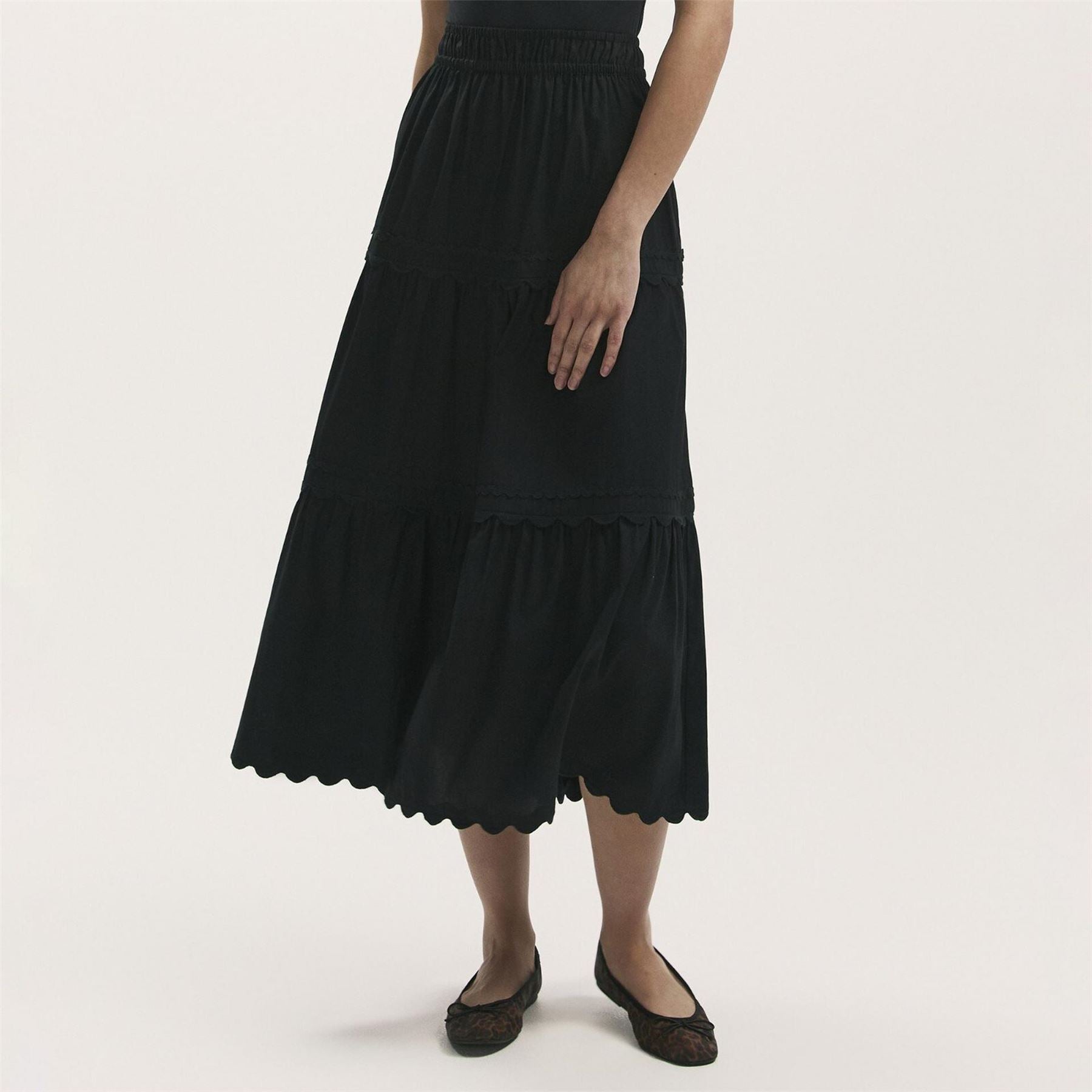 Finery Maxi Tiered Skirt