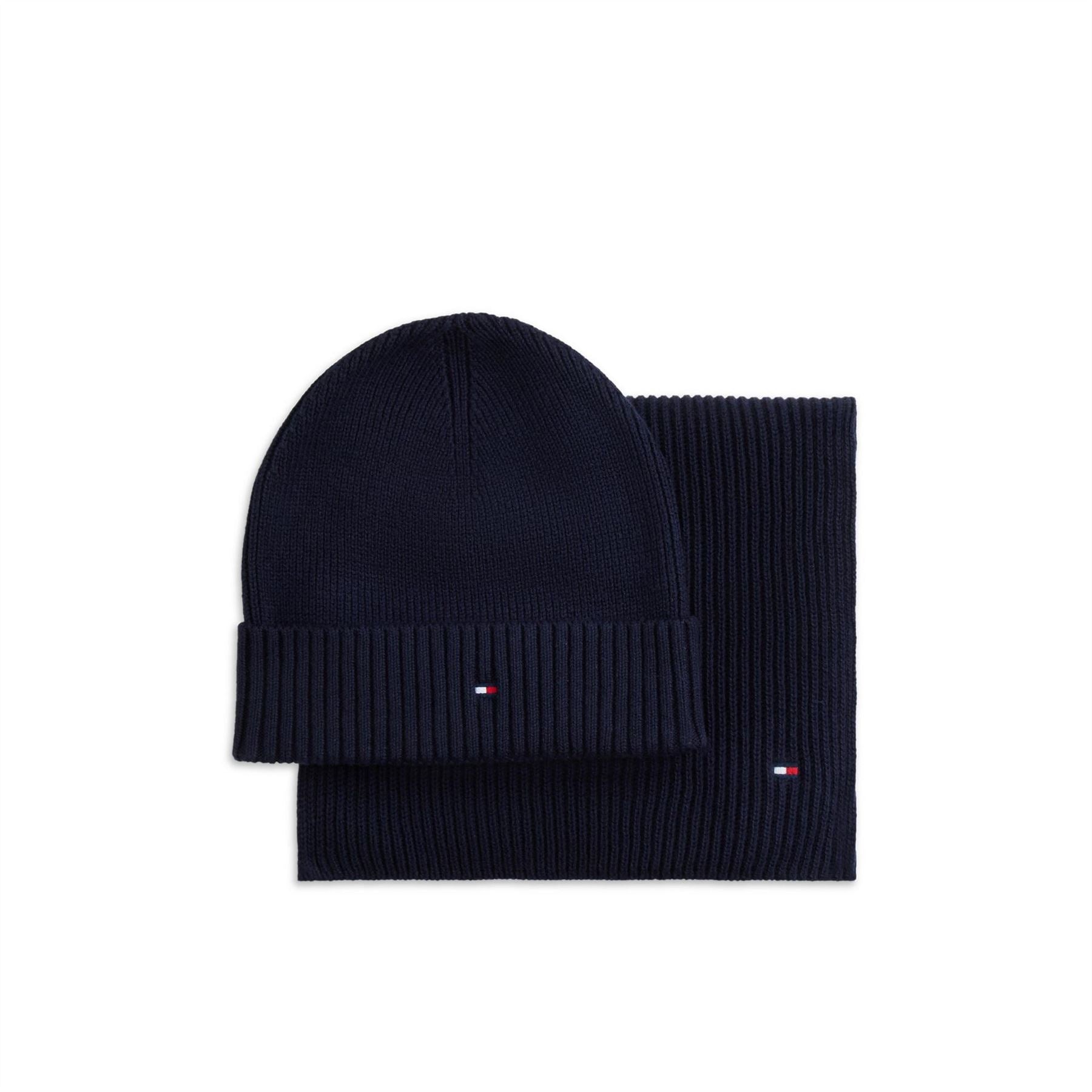 Tommy Hilfiger Logo Beanie And Scarf Gift Set