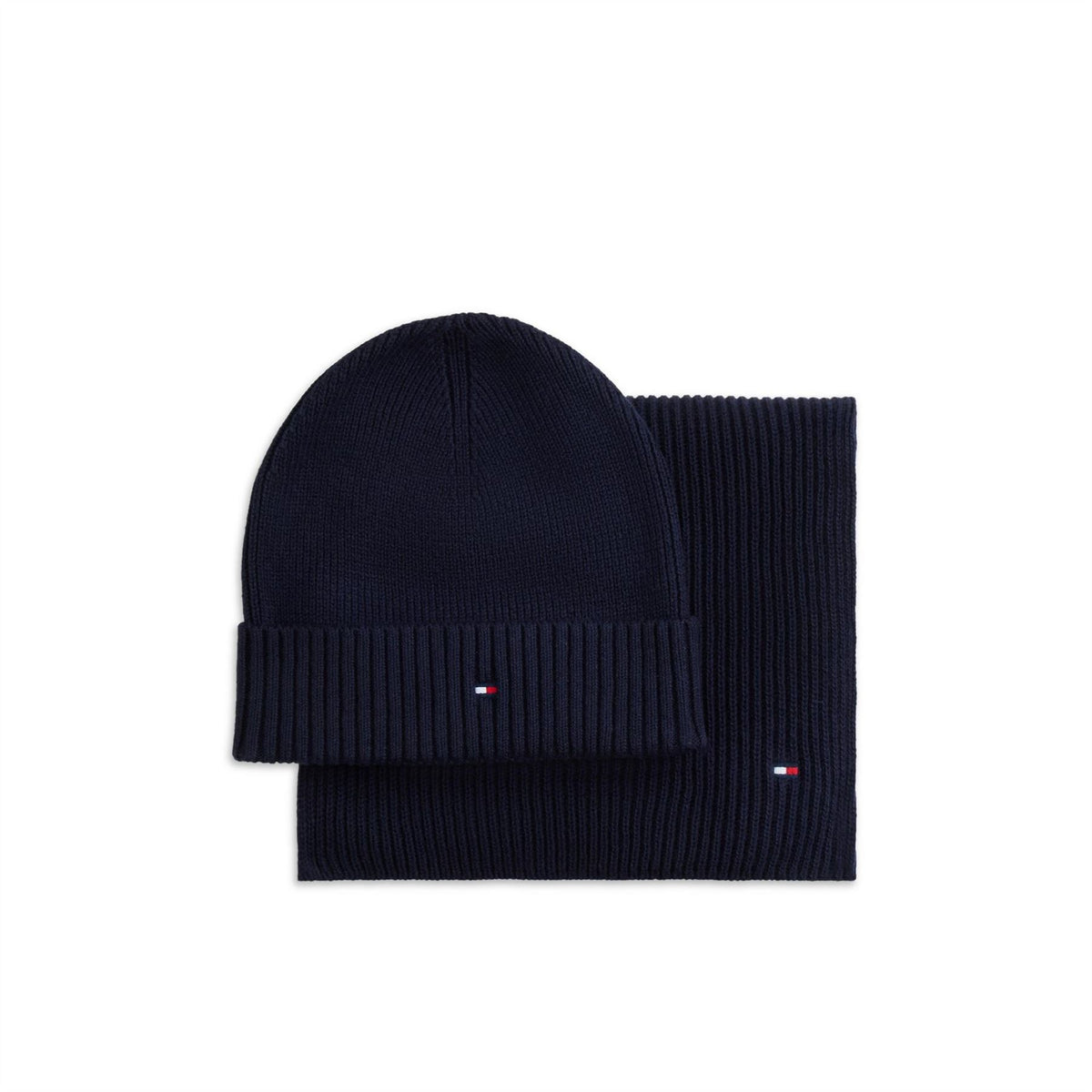 Tommy Hilfiger Logo Beanie And Scarf Gift Set