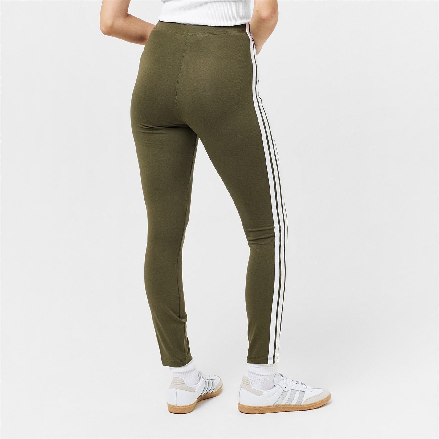 adidas Womens Essentials 3 Stripe Leggings