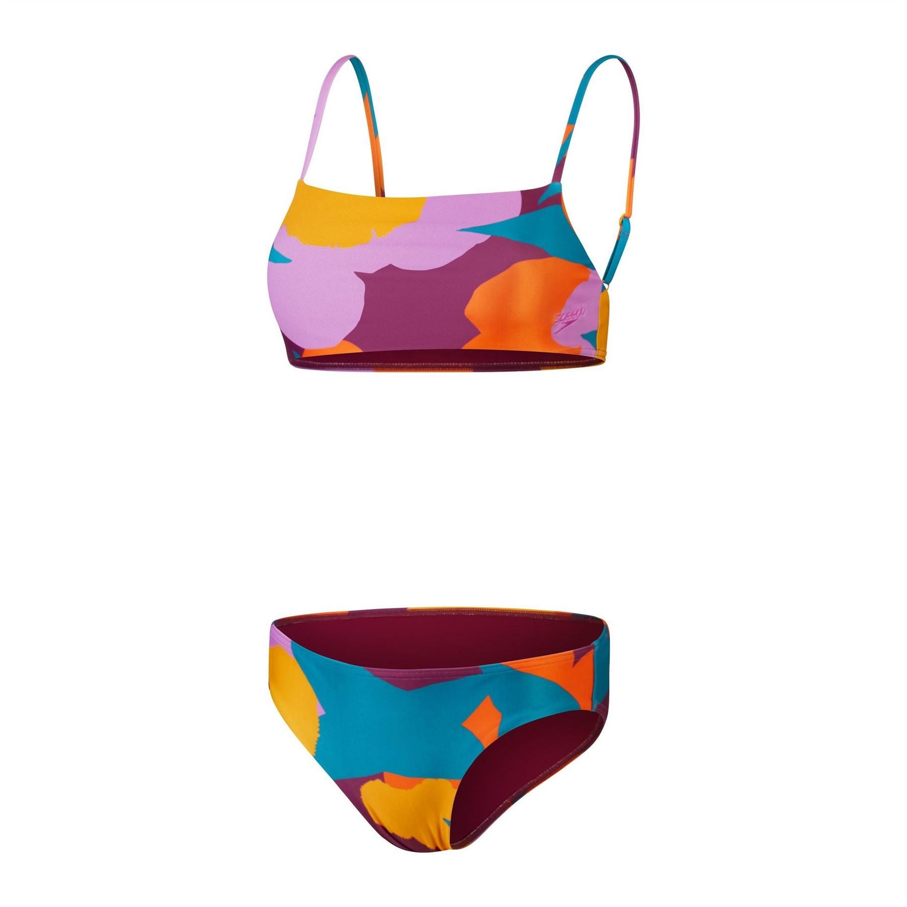 Speedo Allover Abstract Patterned Bikini Set