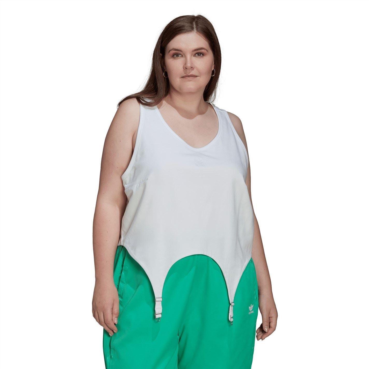 adidas Originals Cropped Scoop Neck Relaxed Fit Tank