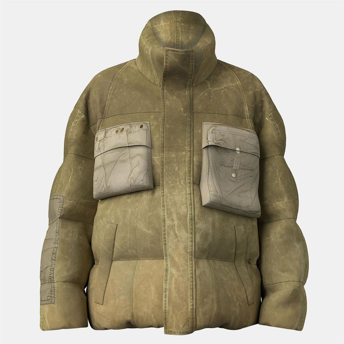Diesel Rolfs Stone Wash Softshell Jacket with Chest Pocket