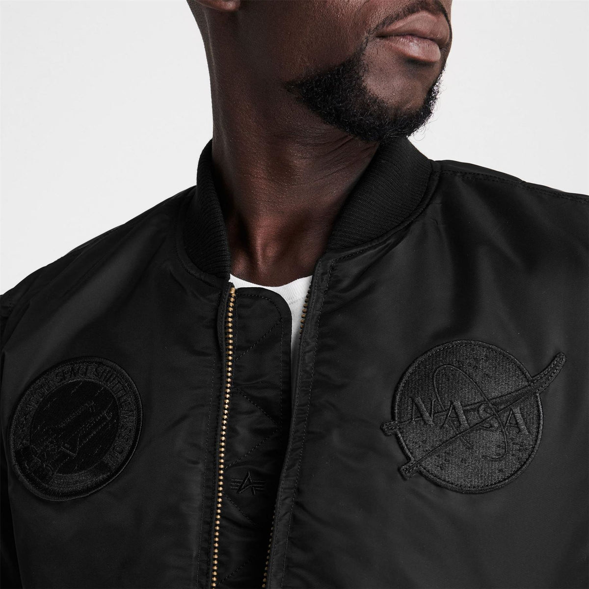 Alpha Industries MA VF NASA Long Sleeve Bomber Jacket