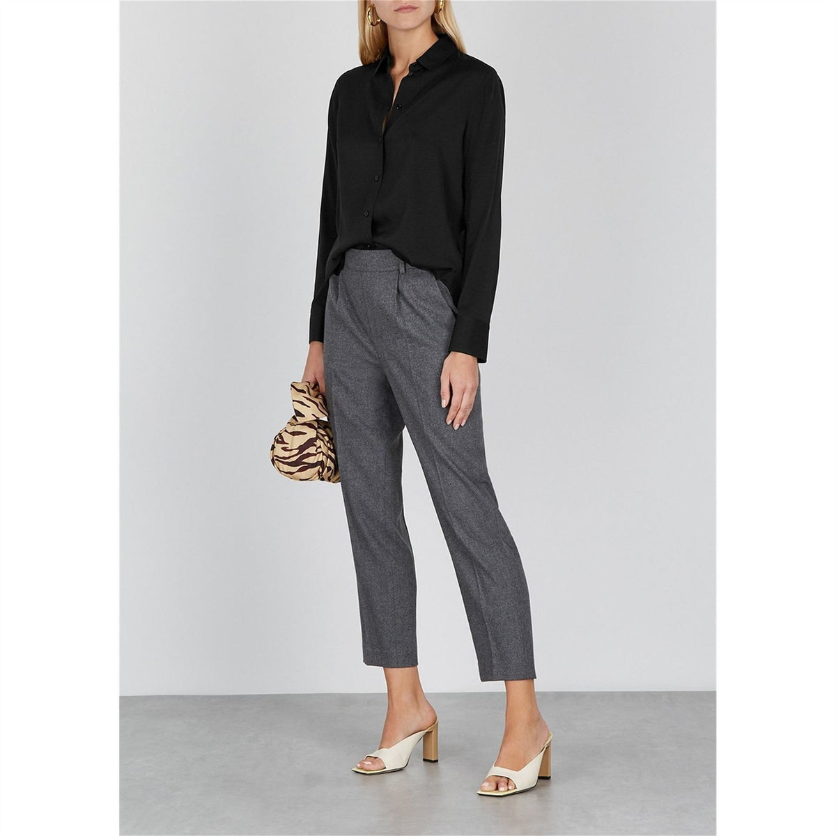Vince Slim Fitted Silk Stretch