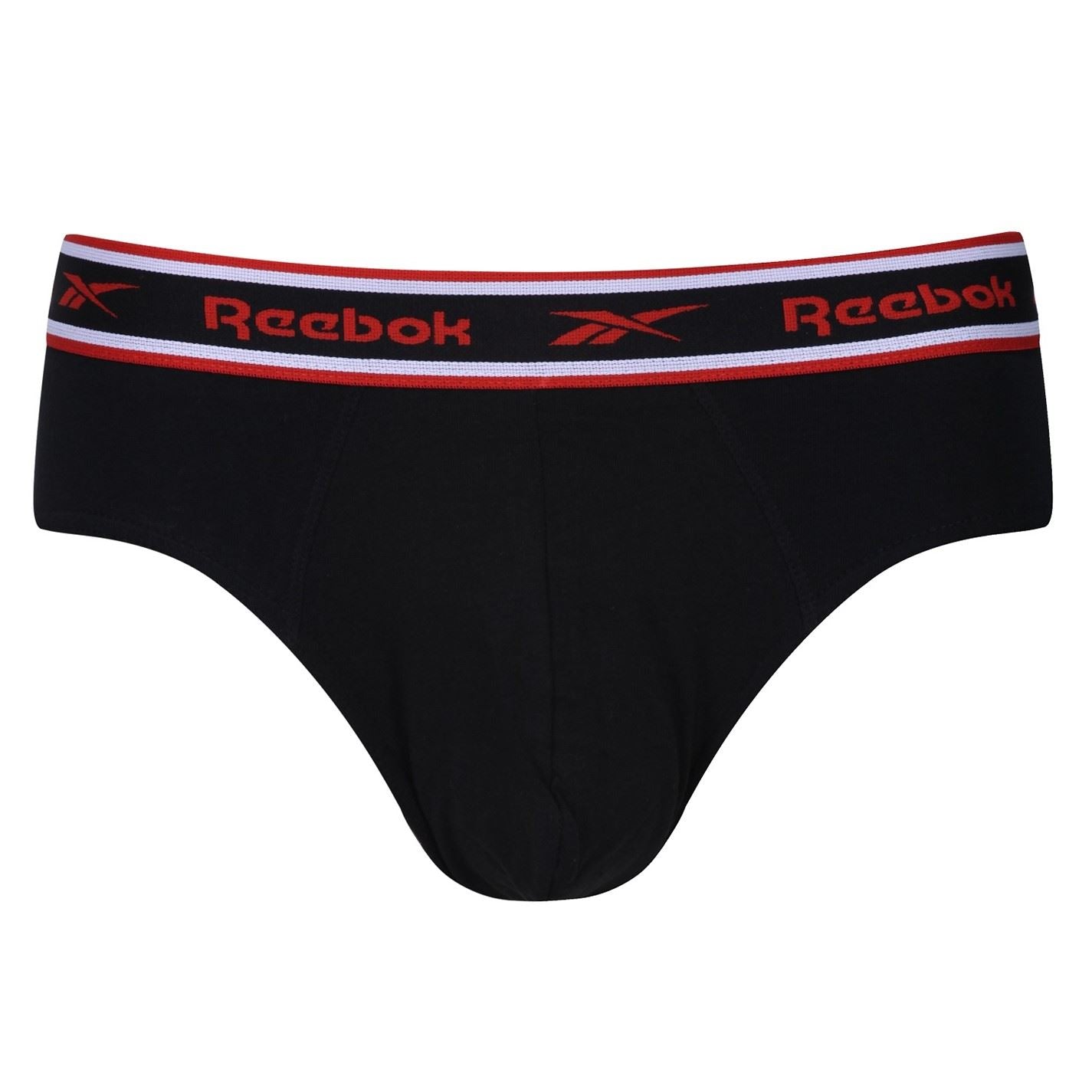 Reebok Mens 3 Pack Cotton Elastane Briefs