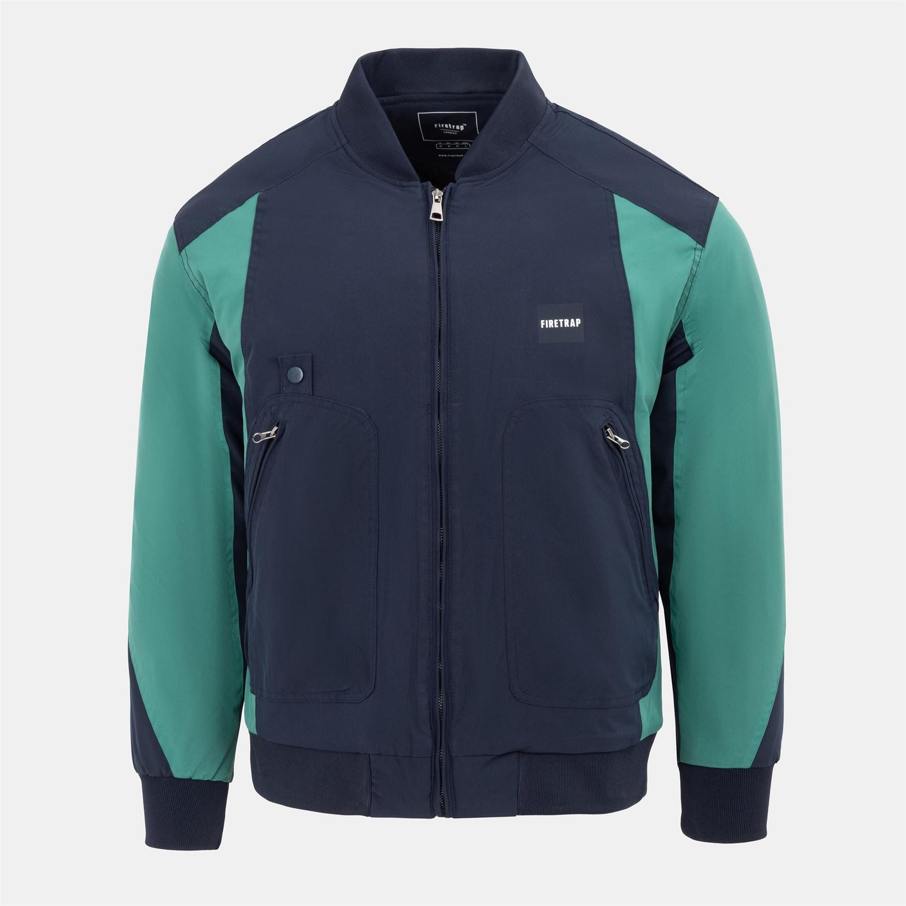Firetrap Pad Stand Collar Full Zip Long Sleeve Softshell Jacket
