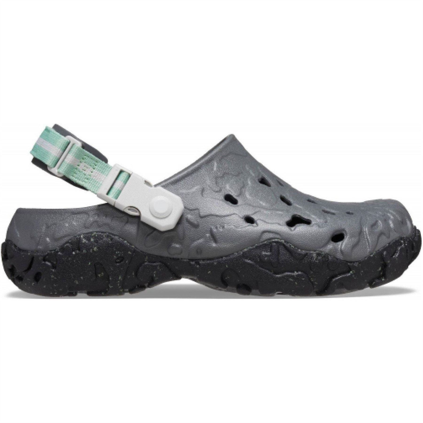 Crocs Train Atlas Shuv Clogs with Marble Pattern