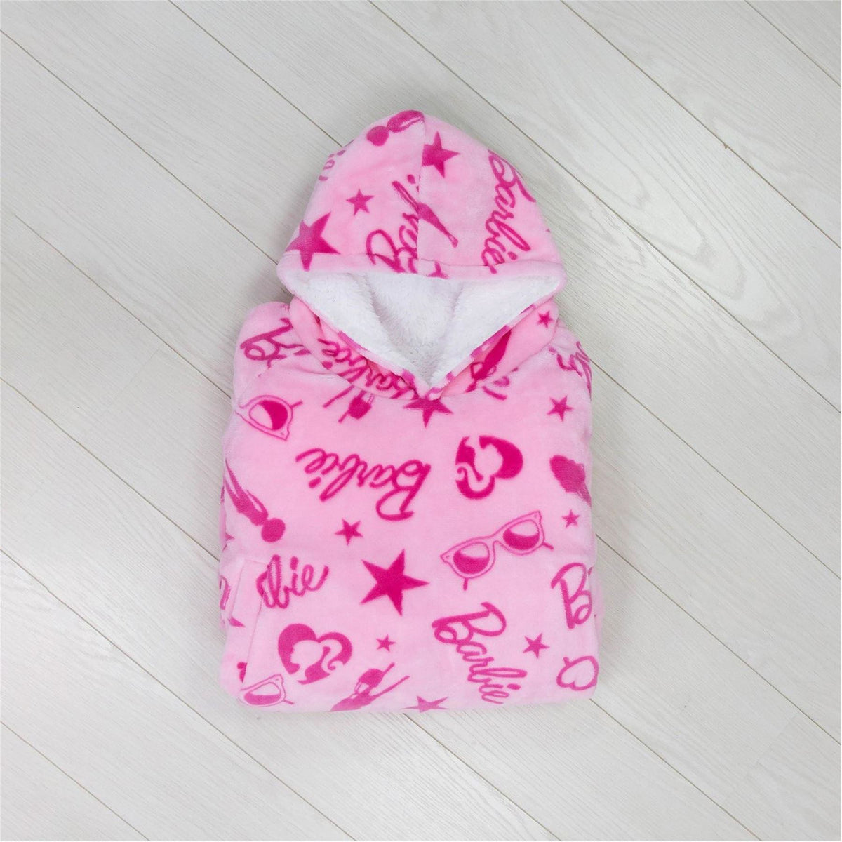 Barbie Boxfresh Hooded Ribbed Cuff Robe Jacket