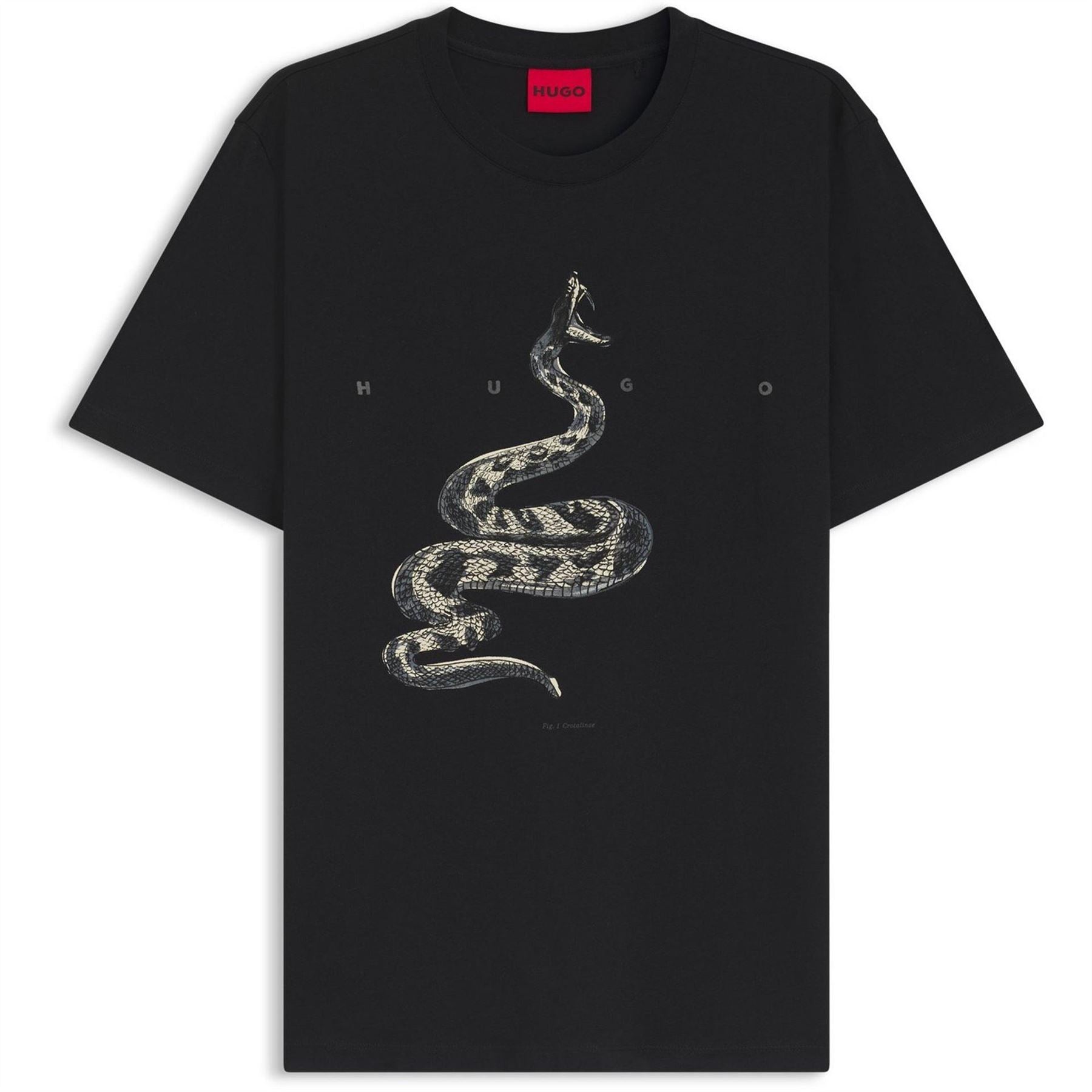 Hugo Cotton Jersey T-Shirt With Spaced Out Logo