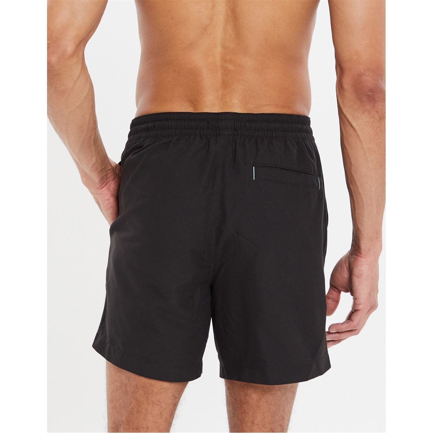 Threadbare Solid Patterned Regular Fit Swim Shorts
