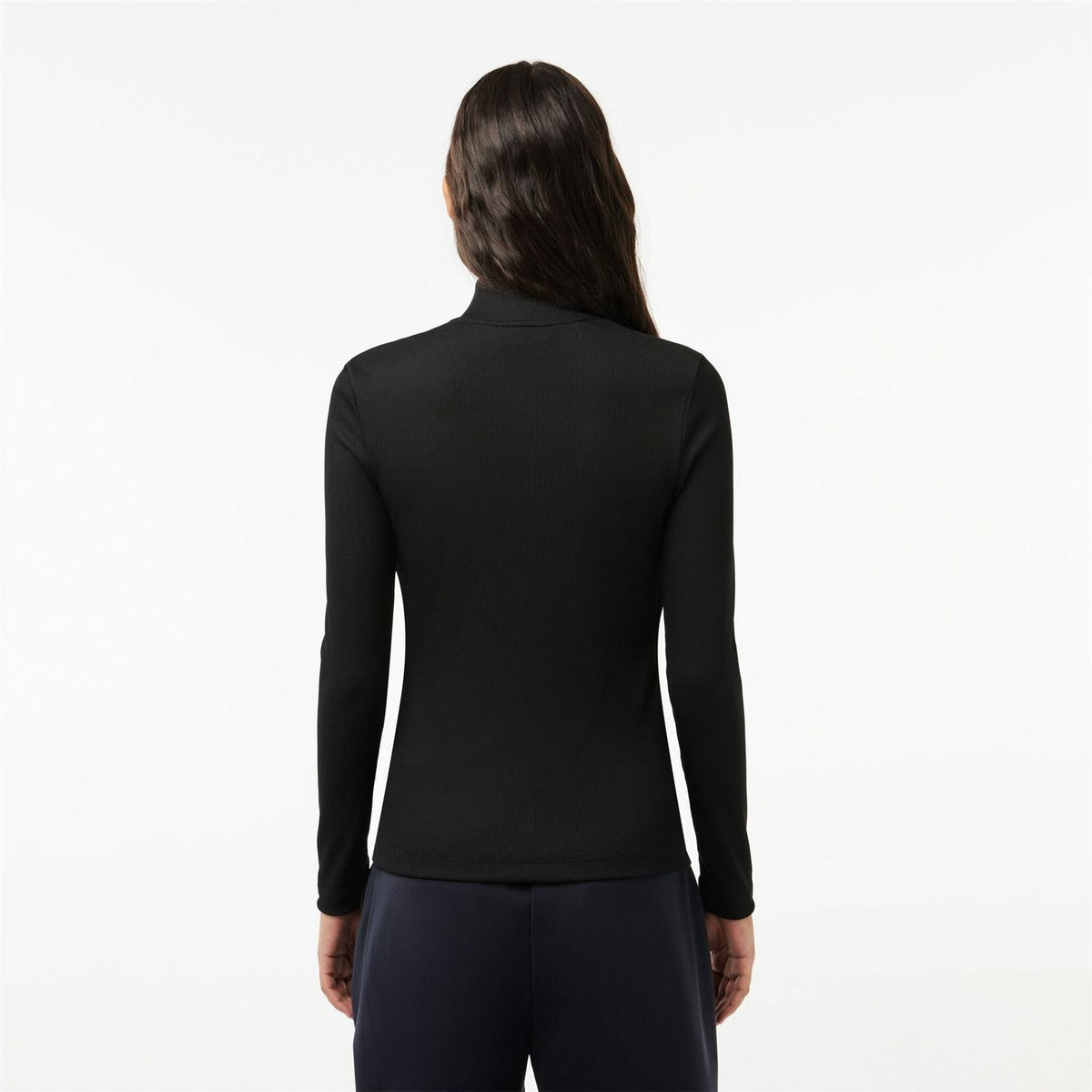 Lacoste Mock Neck Regular Fit Polo Shirt
