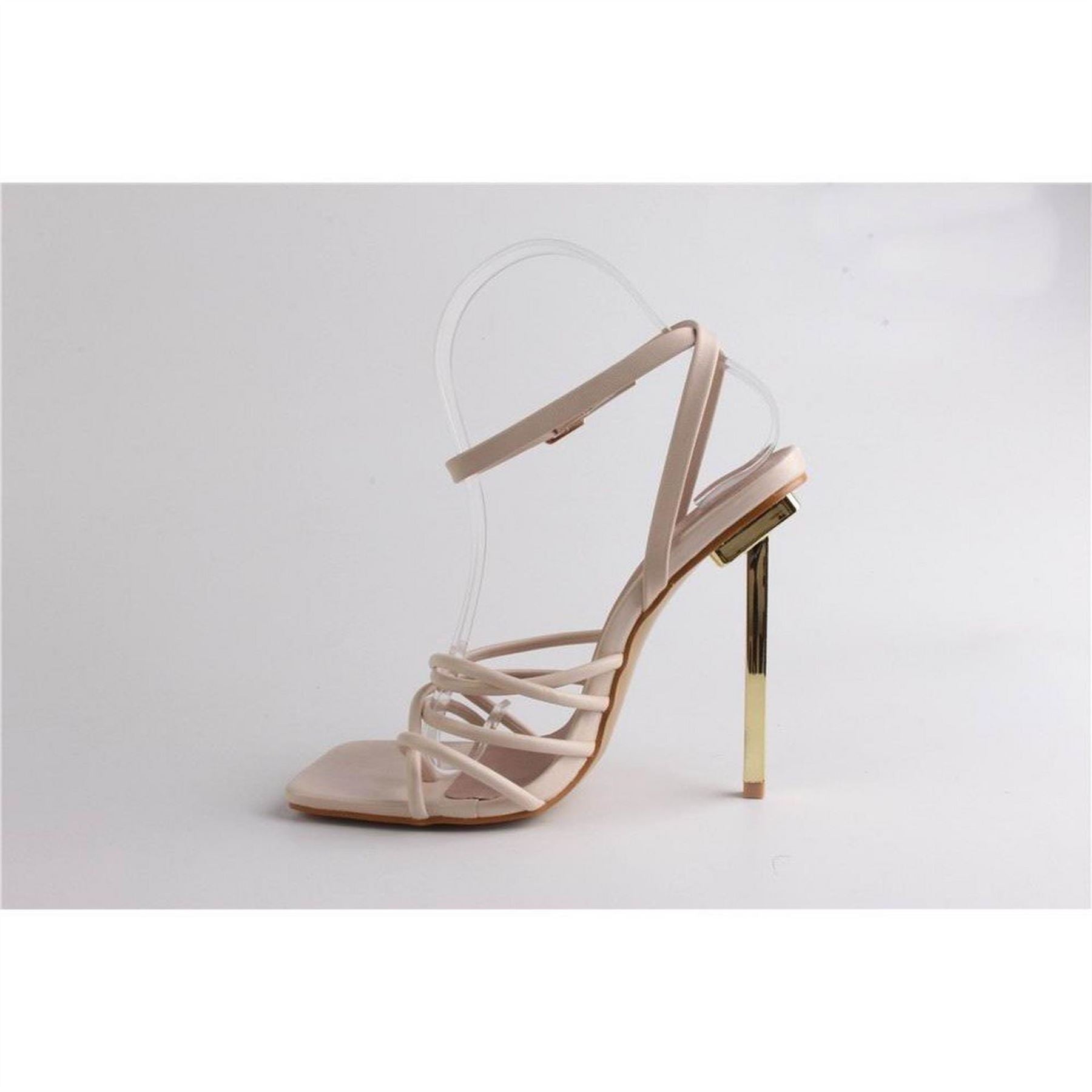 Chic Cross Strap Stiletto Heel Sandals