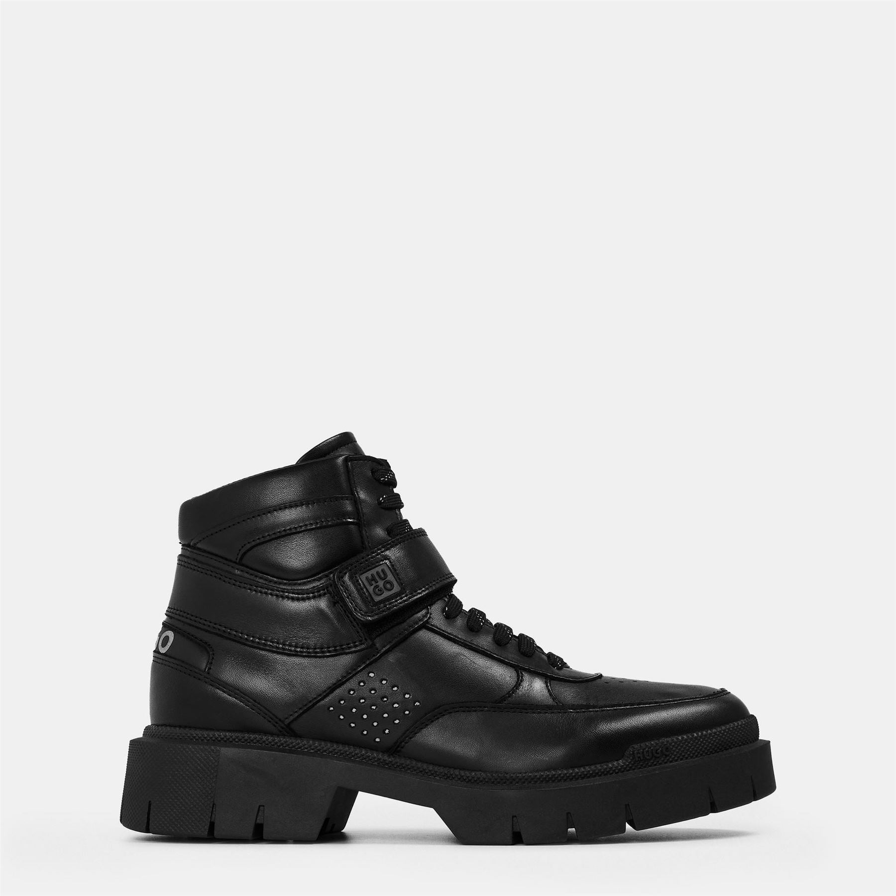 Hugo Denzel Halb Motorcycle Boots Lace-Up