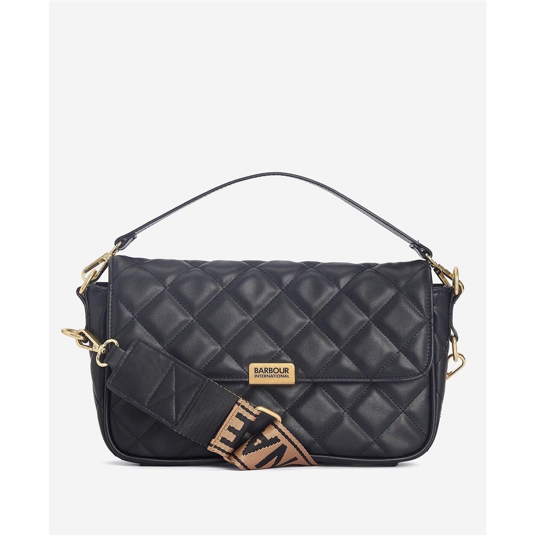 Barbour International Quilted Leather Crossbodyody Bag