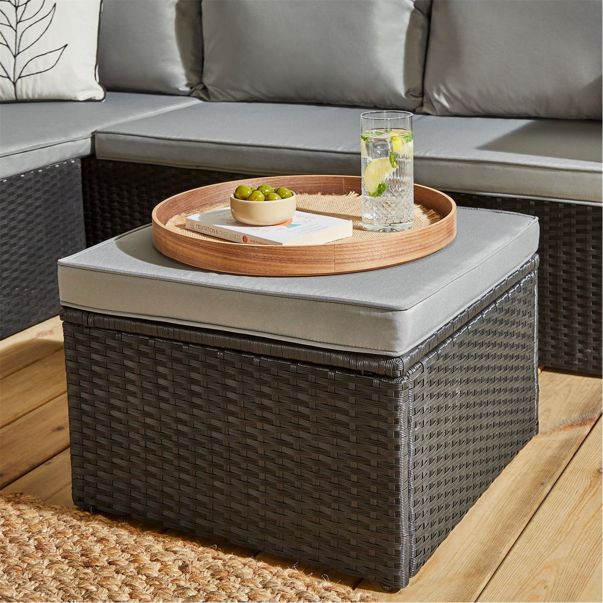 Linea Rattan Corner Sofa Set