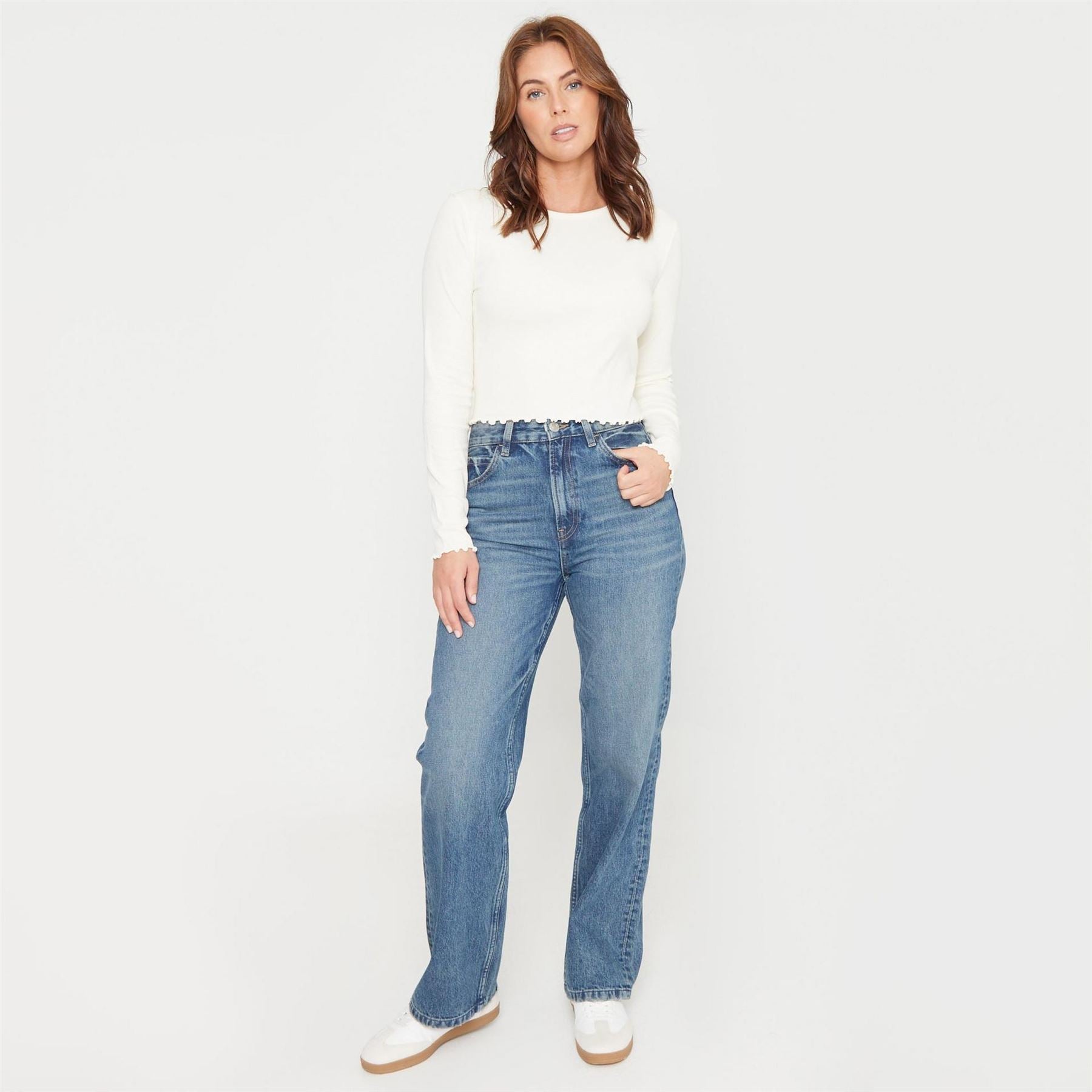 Be You Beyou Rib Long Sleeve Regular Fit T-Shirt