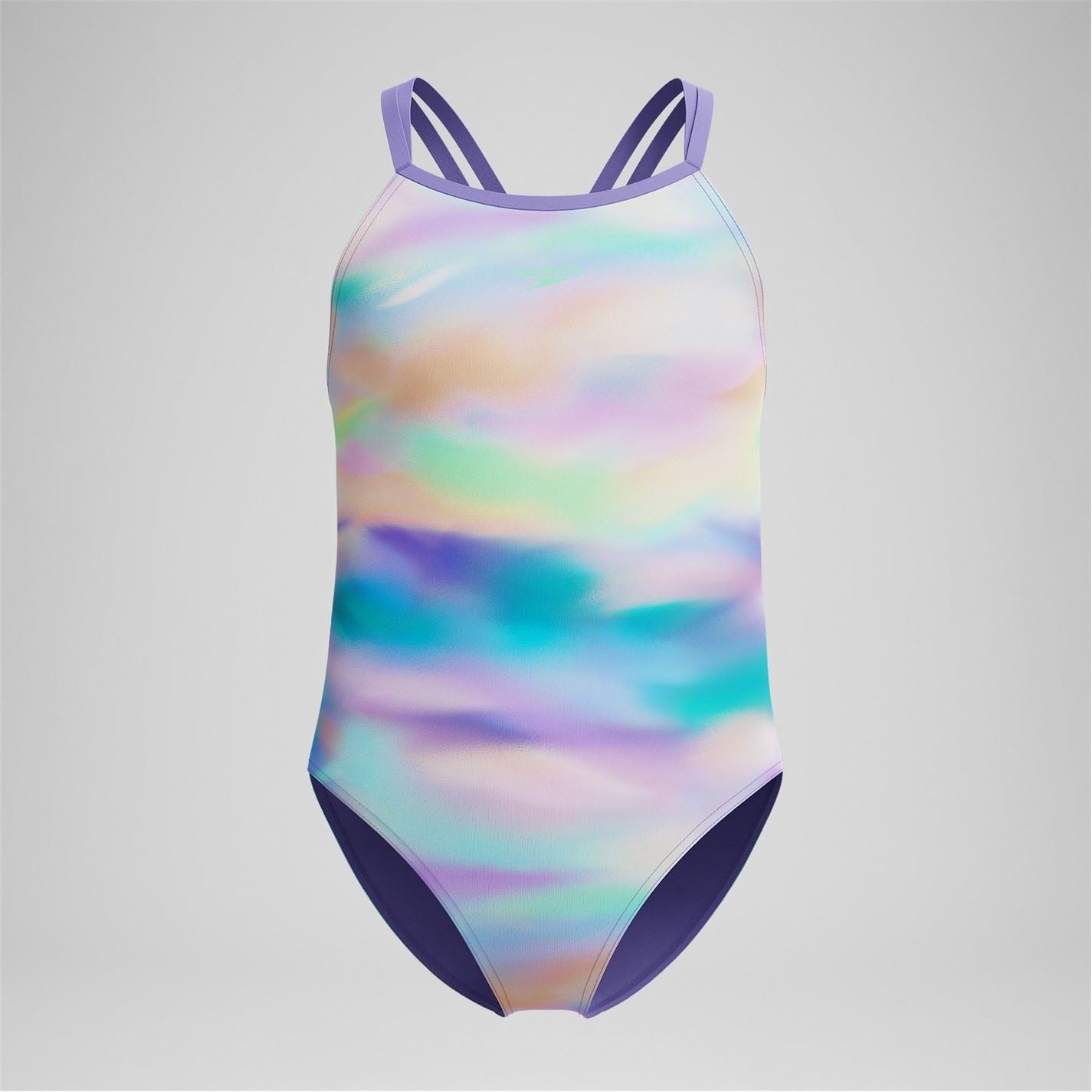 Speedo Tie Dye Patterned One Piece Swimsuit