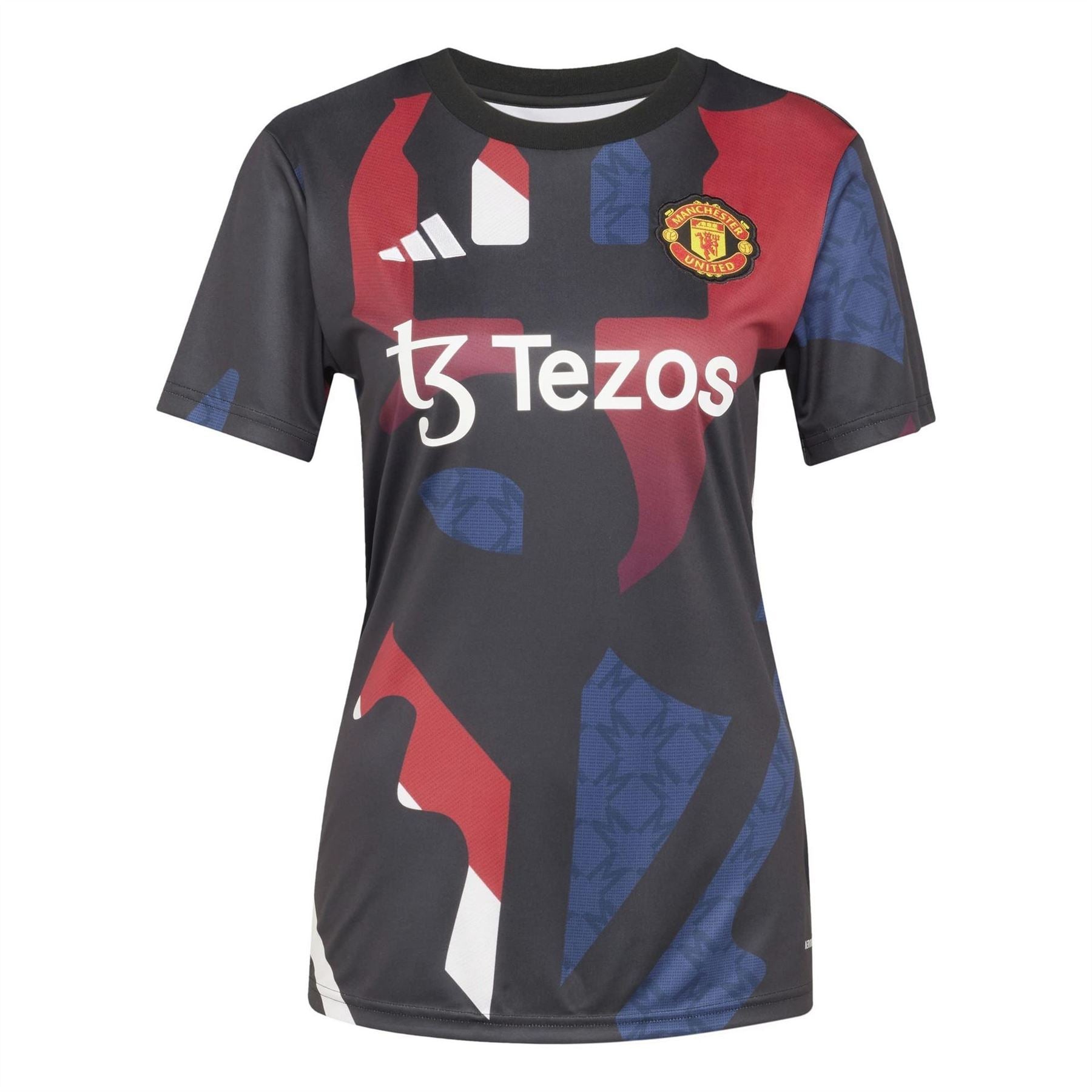 adidas Womens Manchester United Prematch Shirt 2024 2025
