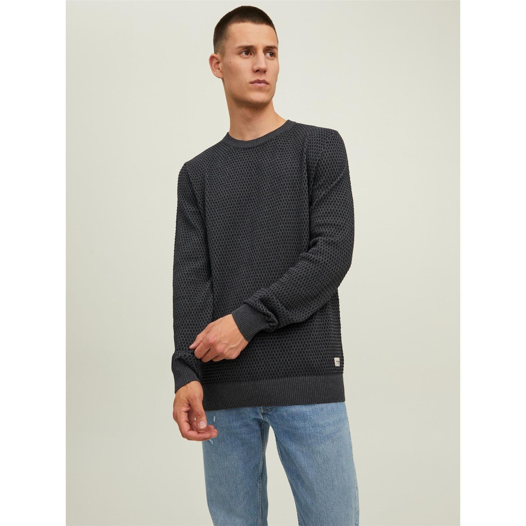 Jack and Jones Regular Fit Knit Long Sleeve Sweater