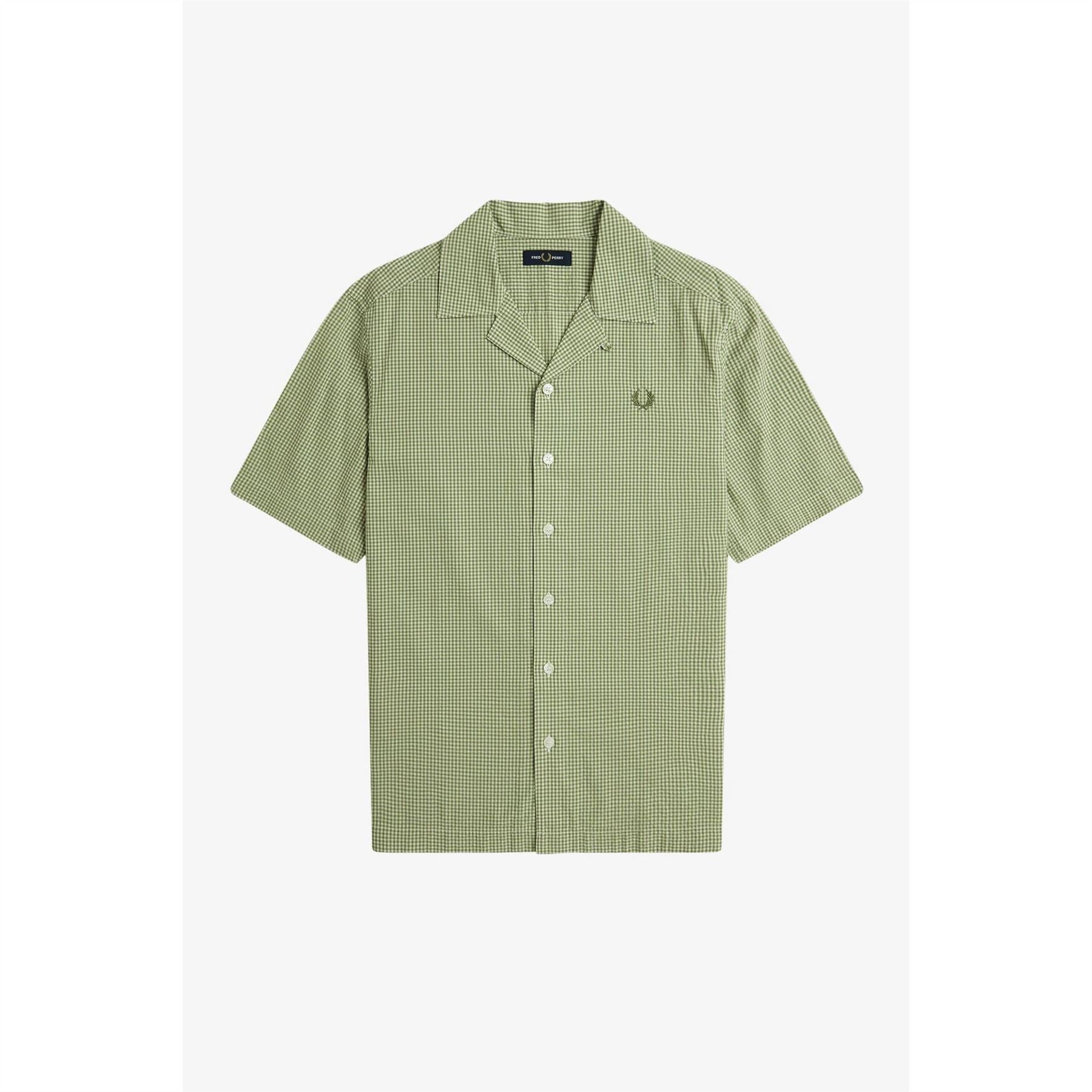 Fred Perry Gingham Short Sleeve Patterned Shirt