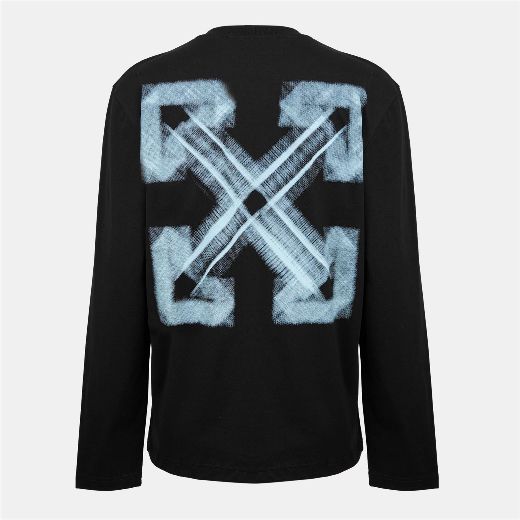 Off White Crew Neck Long Sleeve Regular Fit T-Shirt