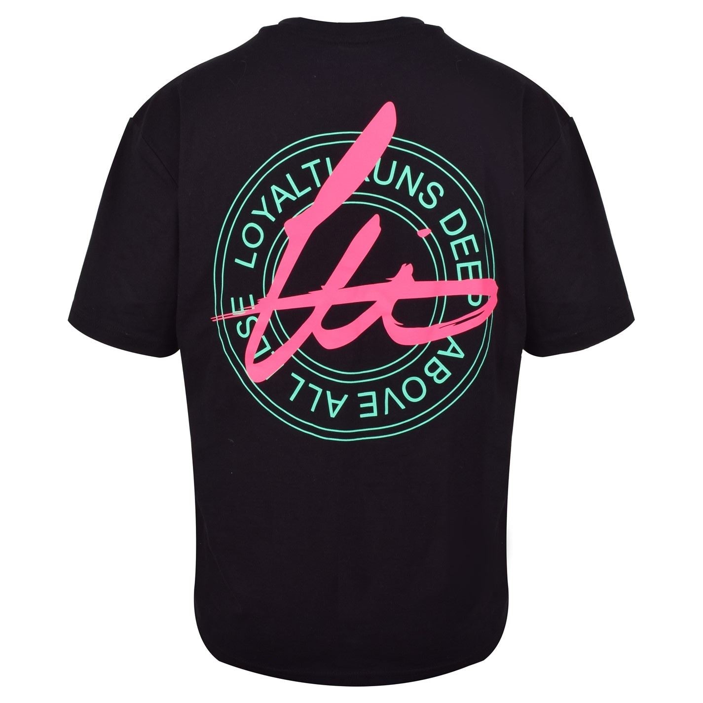 Loyalti Neon Badge Crew Neck Regular Fit T-Shirt