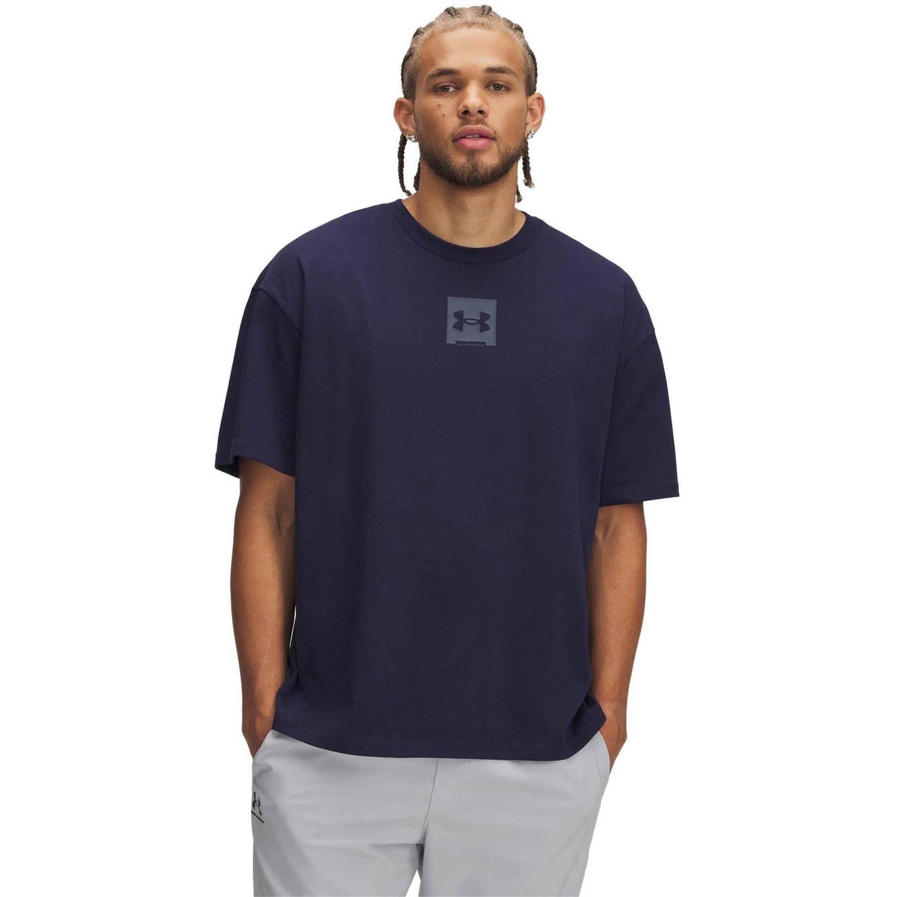 Under Armour Box Logo Crew Neck Short Sleeve T-Shirt