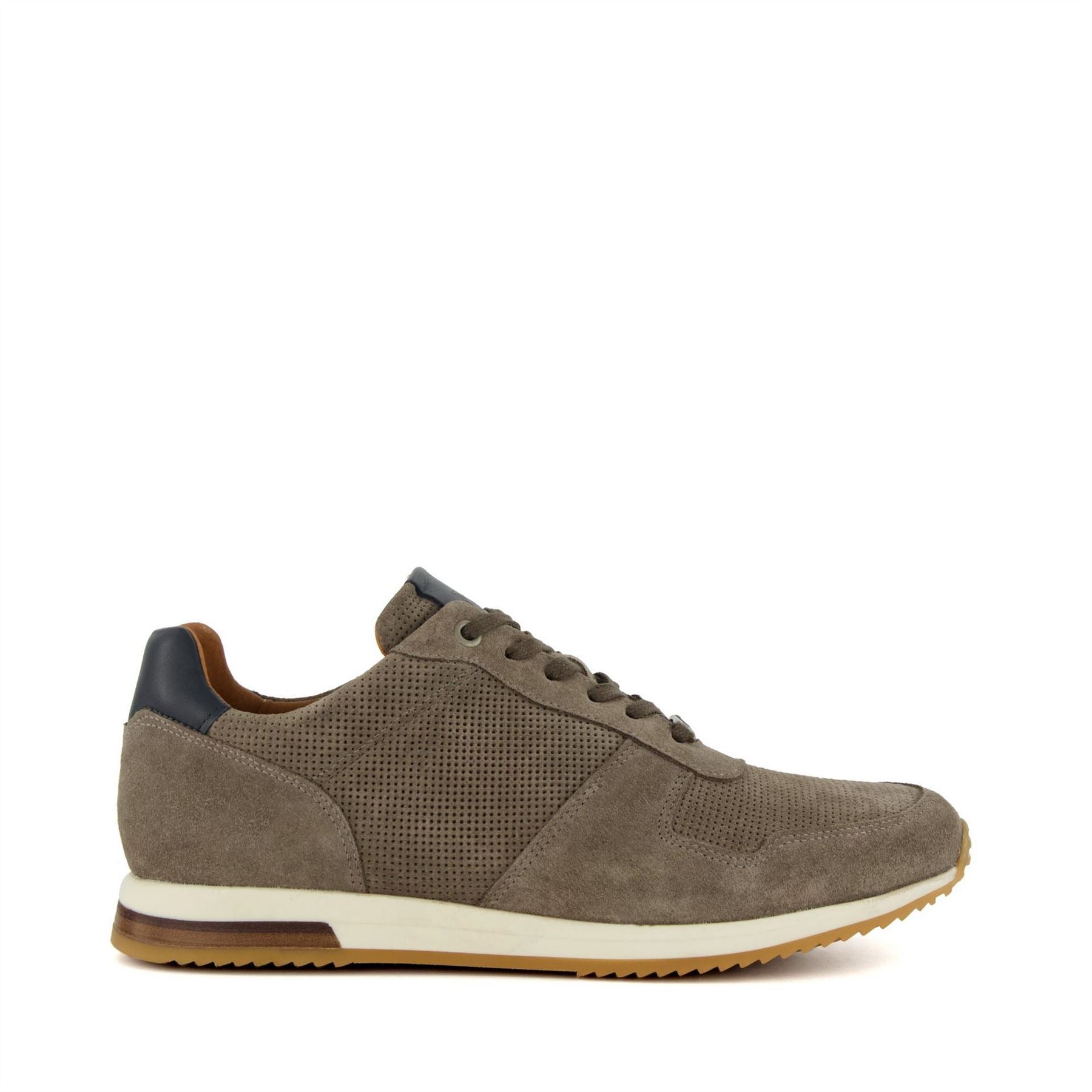 Dune London Lo Trilogy SN99 Textured Lace Up Sneakers