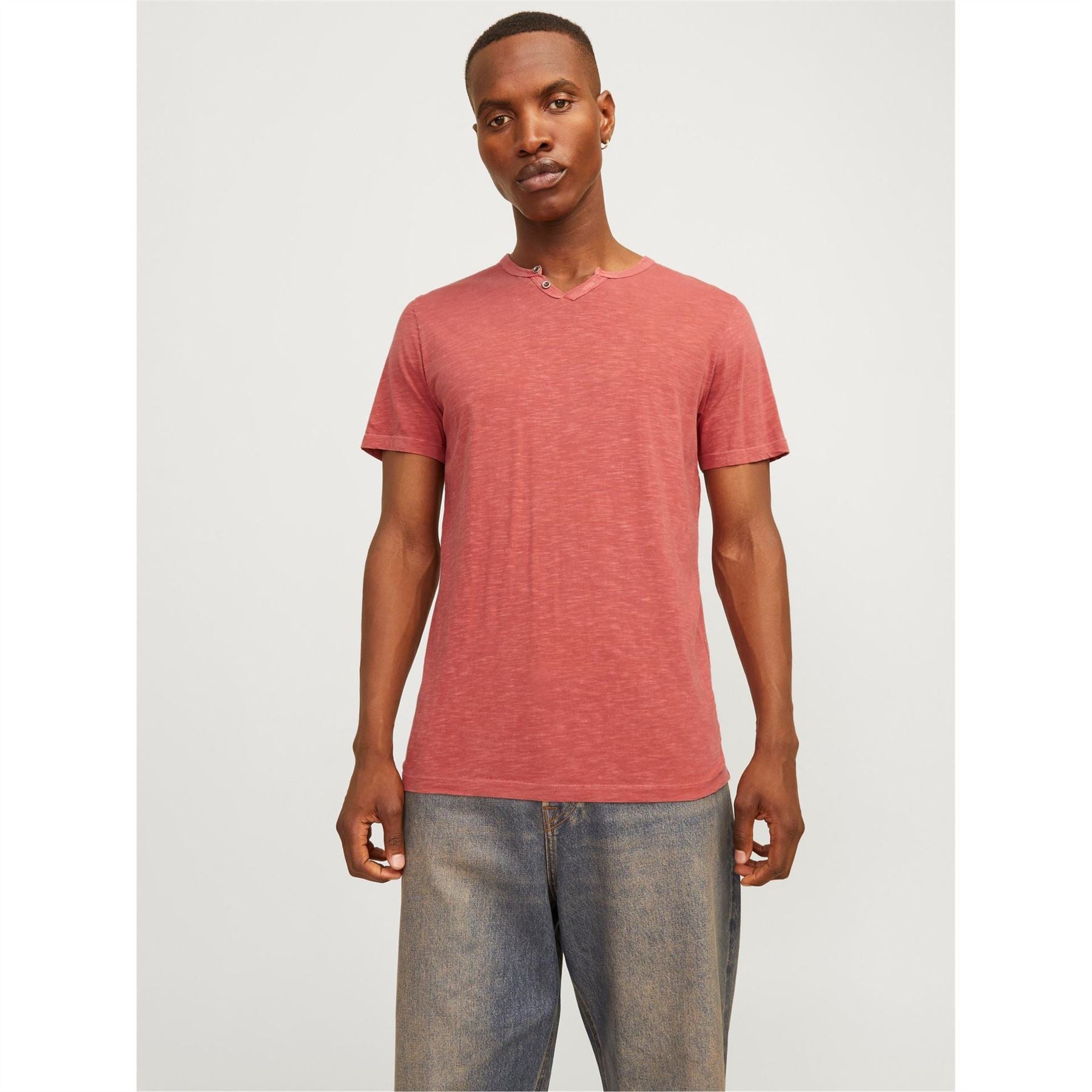 Jack and Jones V-Neck Regular Fit Short Sleeve T-Shirt