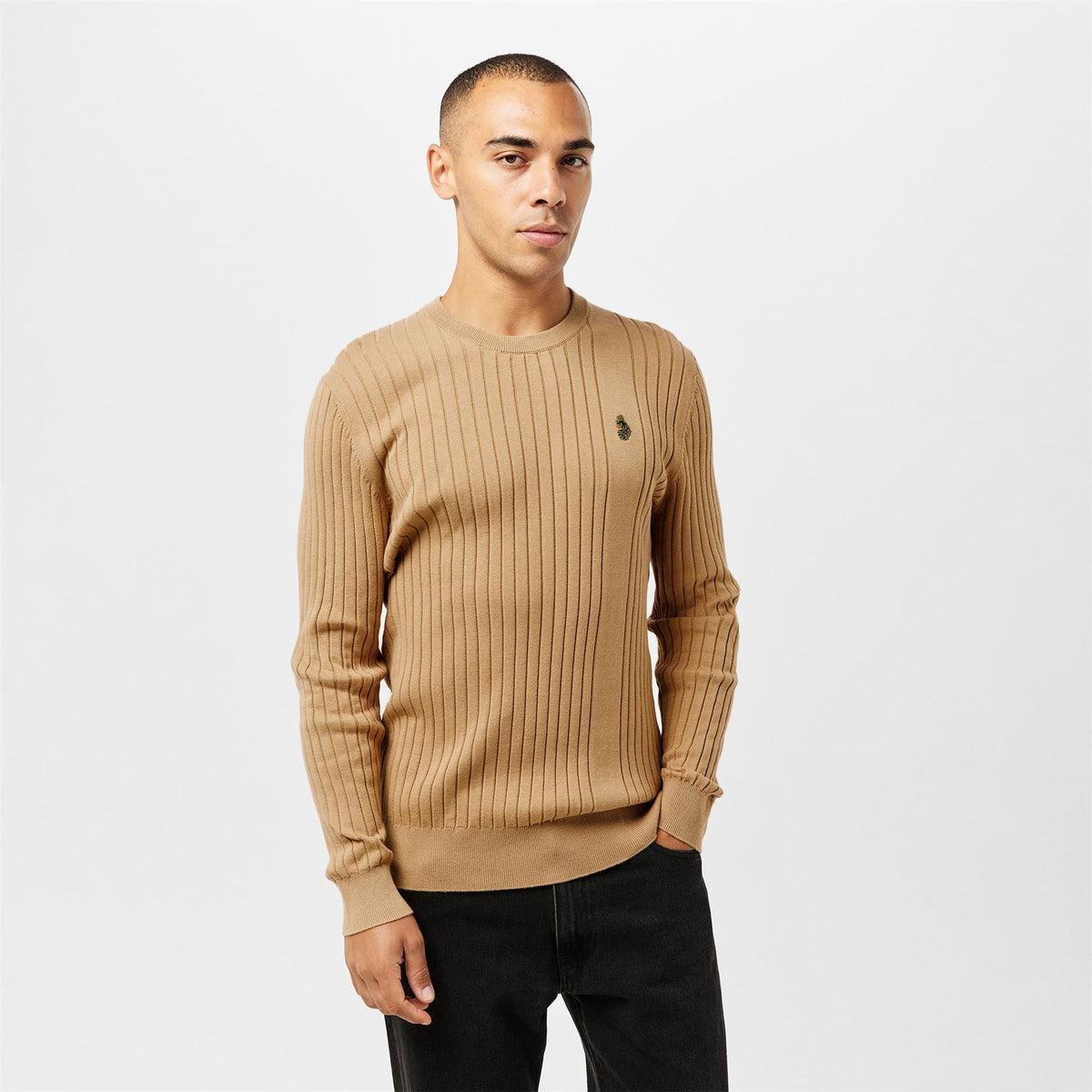 Luke Slim Fit Crew Neck Long Sleeve Sweater