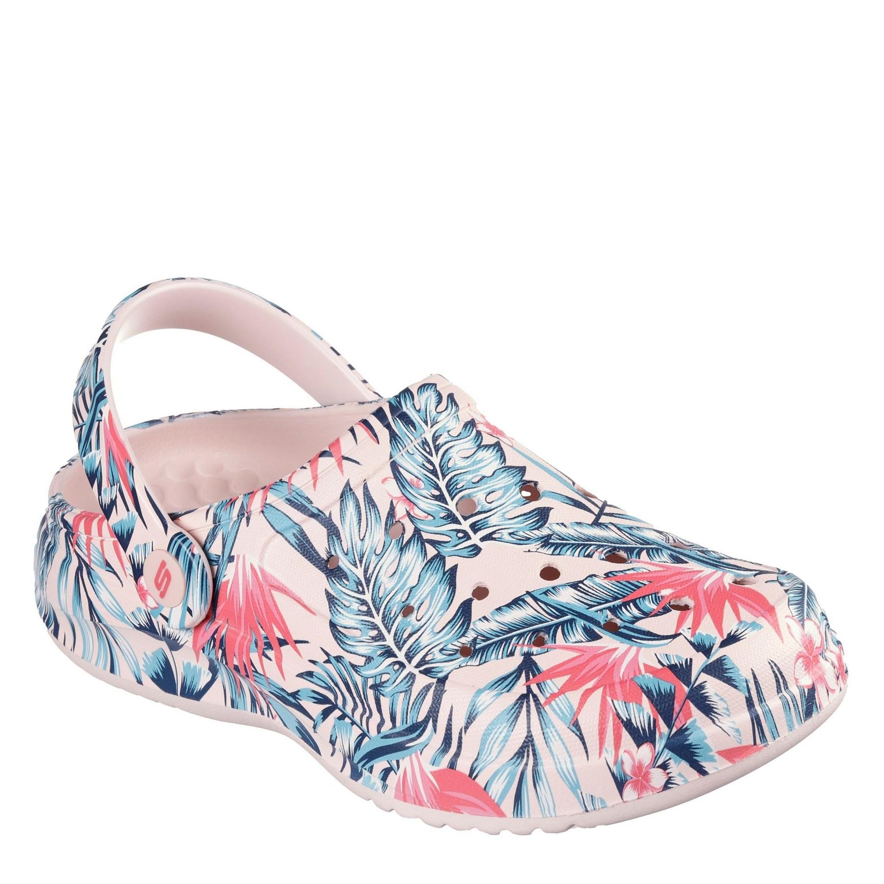 Skechers Archfitwave Closed Toe Leaf Print Shuv Sandals