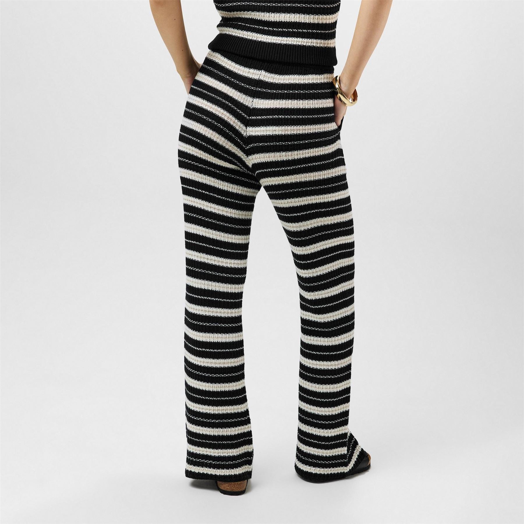 Jack Wills Wide Leg Striped Trousers