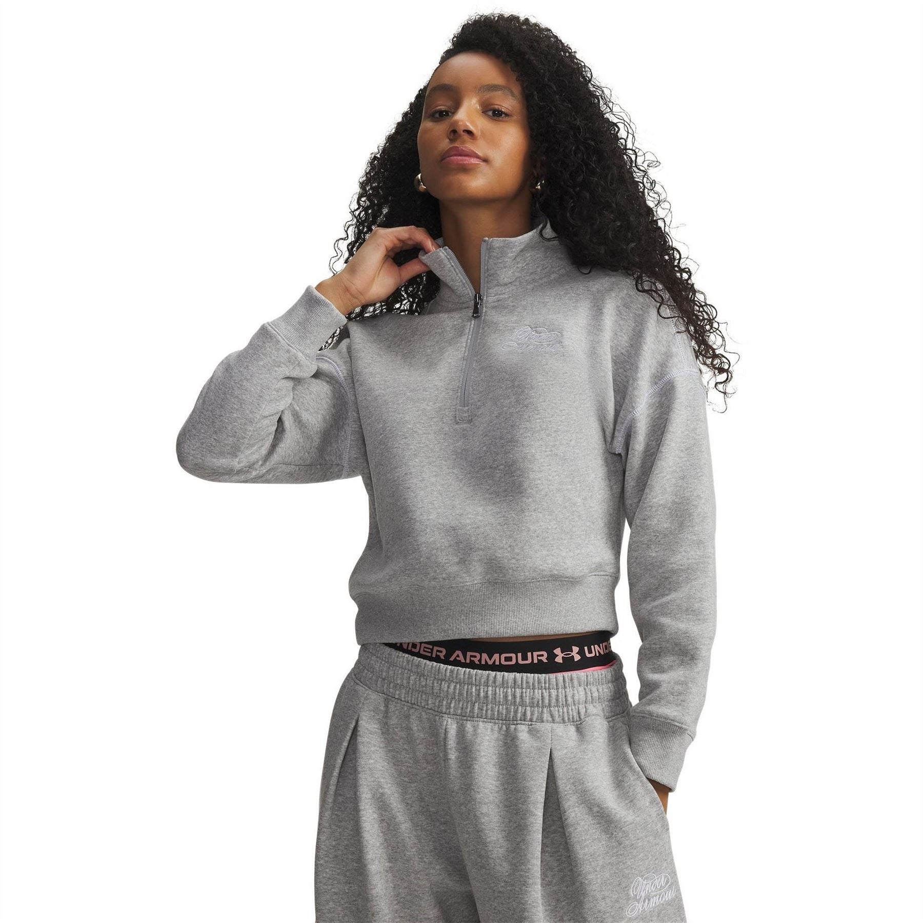 Under Armour Rival Fleece Script half Zip