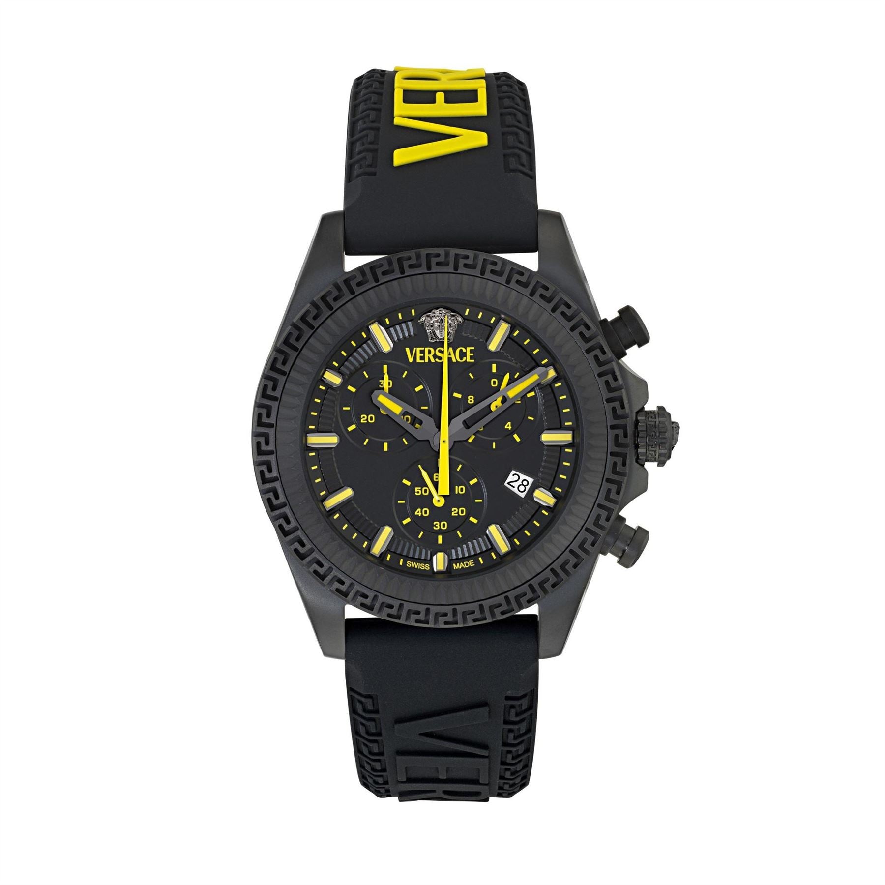 Versace Sn71 Rubber Single Wrap Strap Analogue Fashion Watch