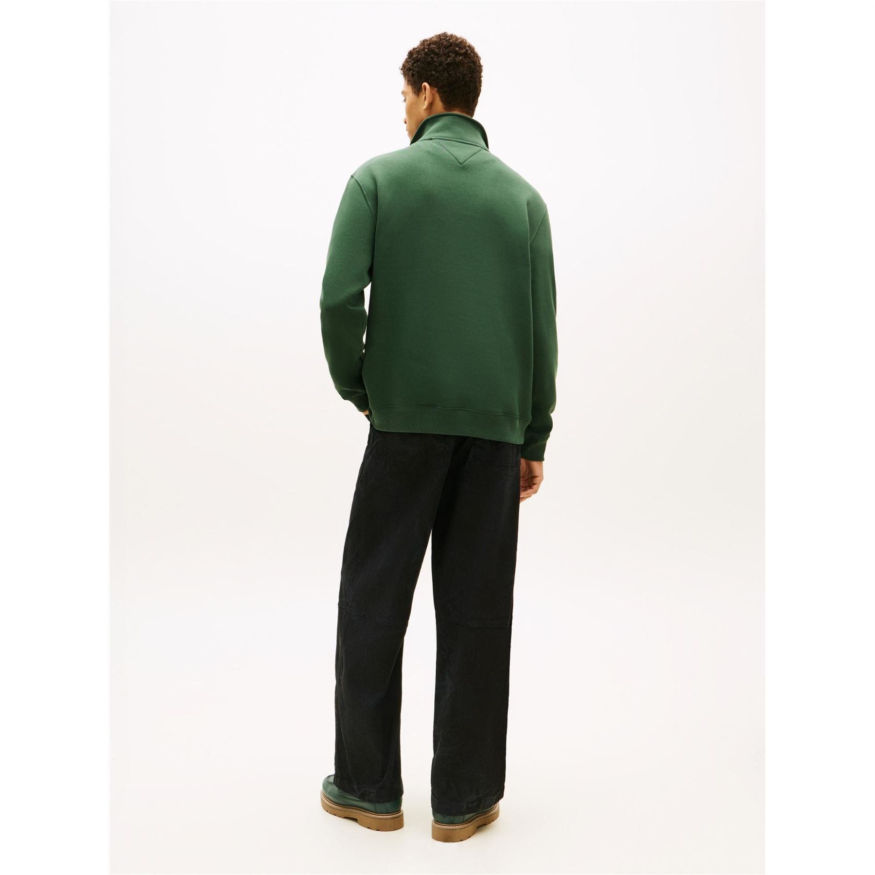 Tommy Jeans Flag Fleece Quarter Zip Jumper