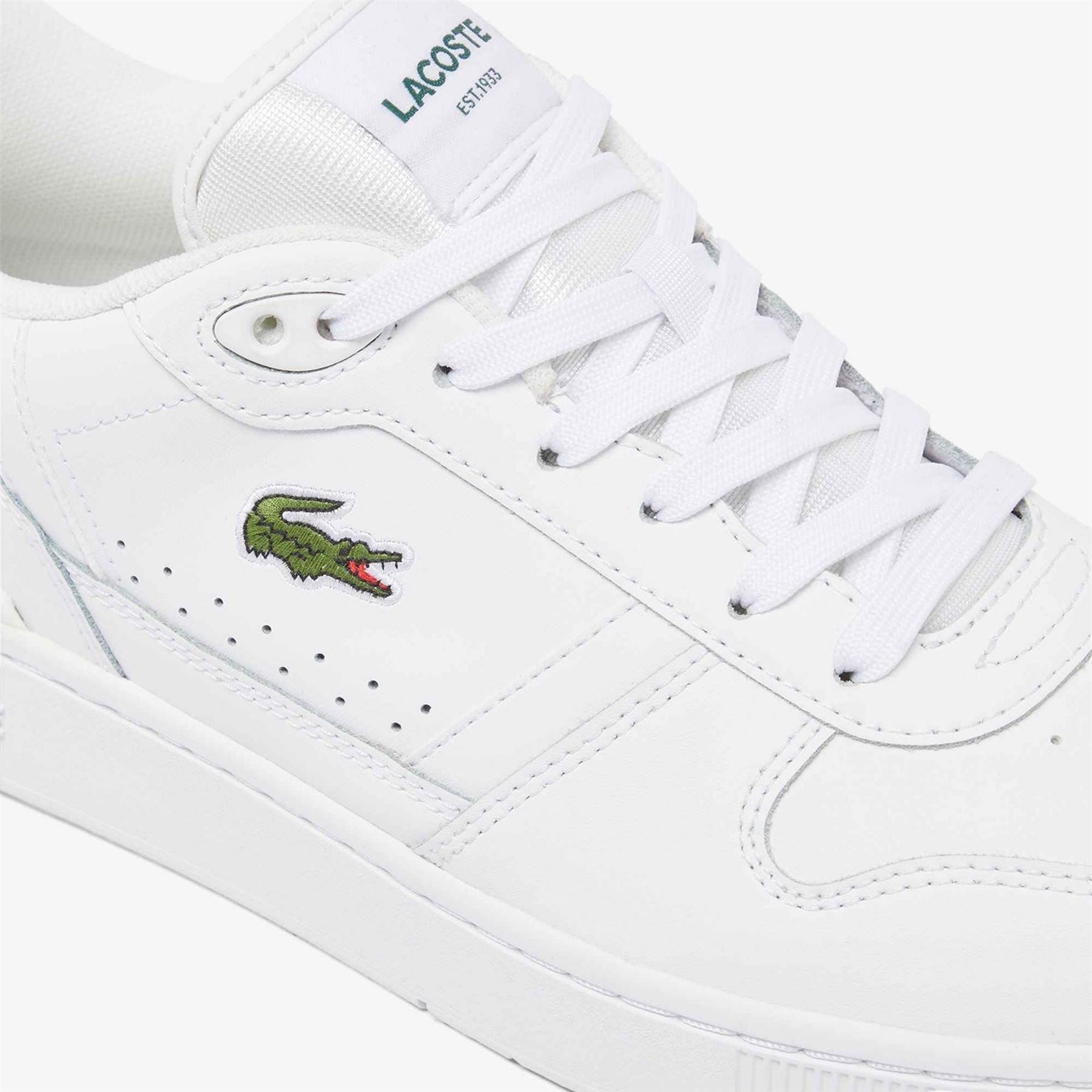 Lacoste T Clip Low Top Crocodile Print Sneakers