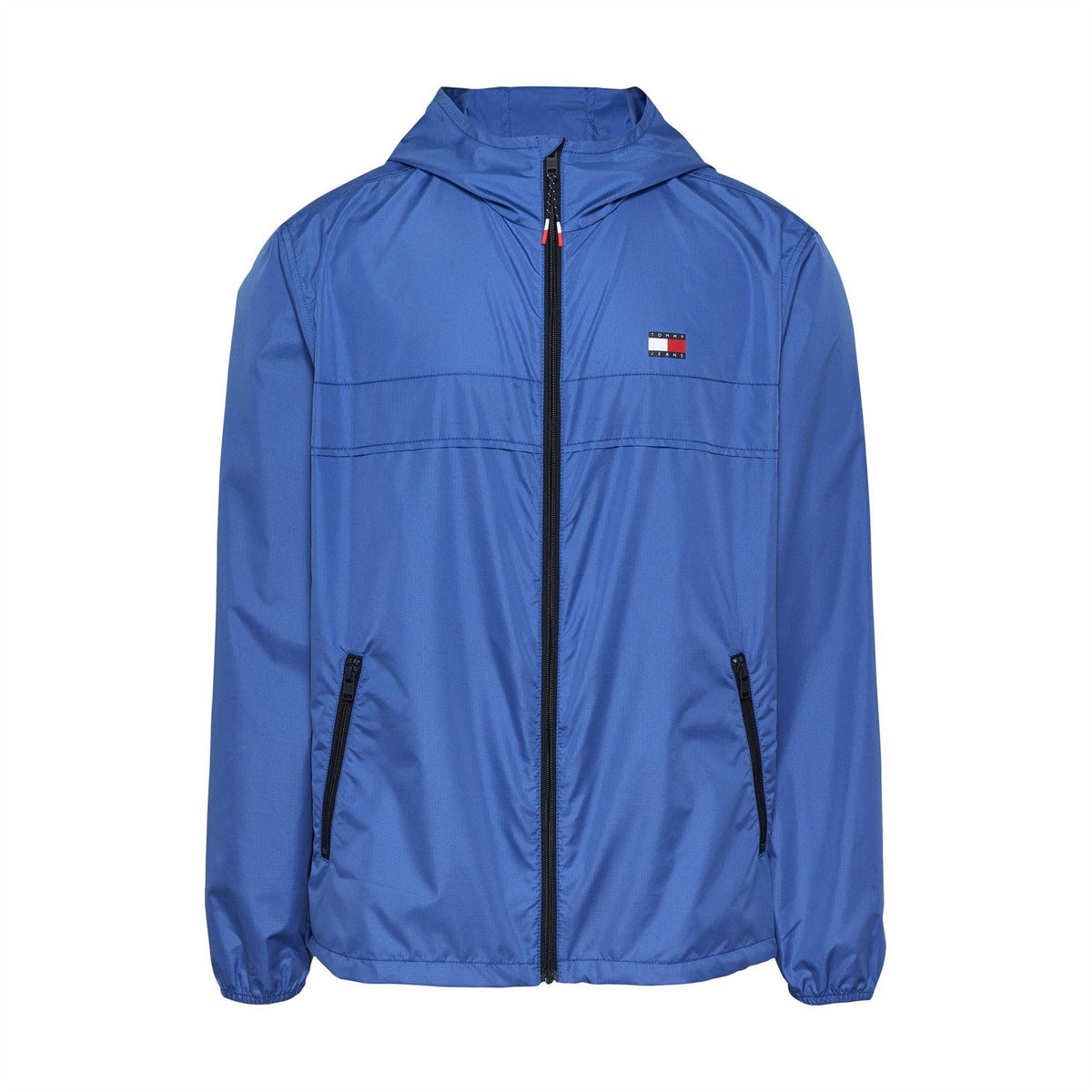Tommy Jeans Hooded Relaxed Fit Windbreaker with Zipped Pocket