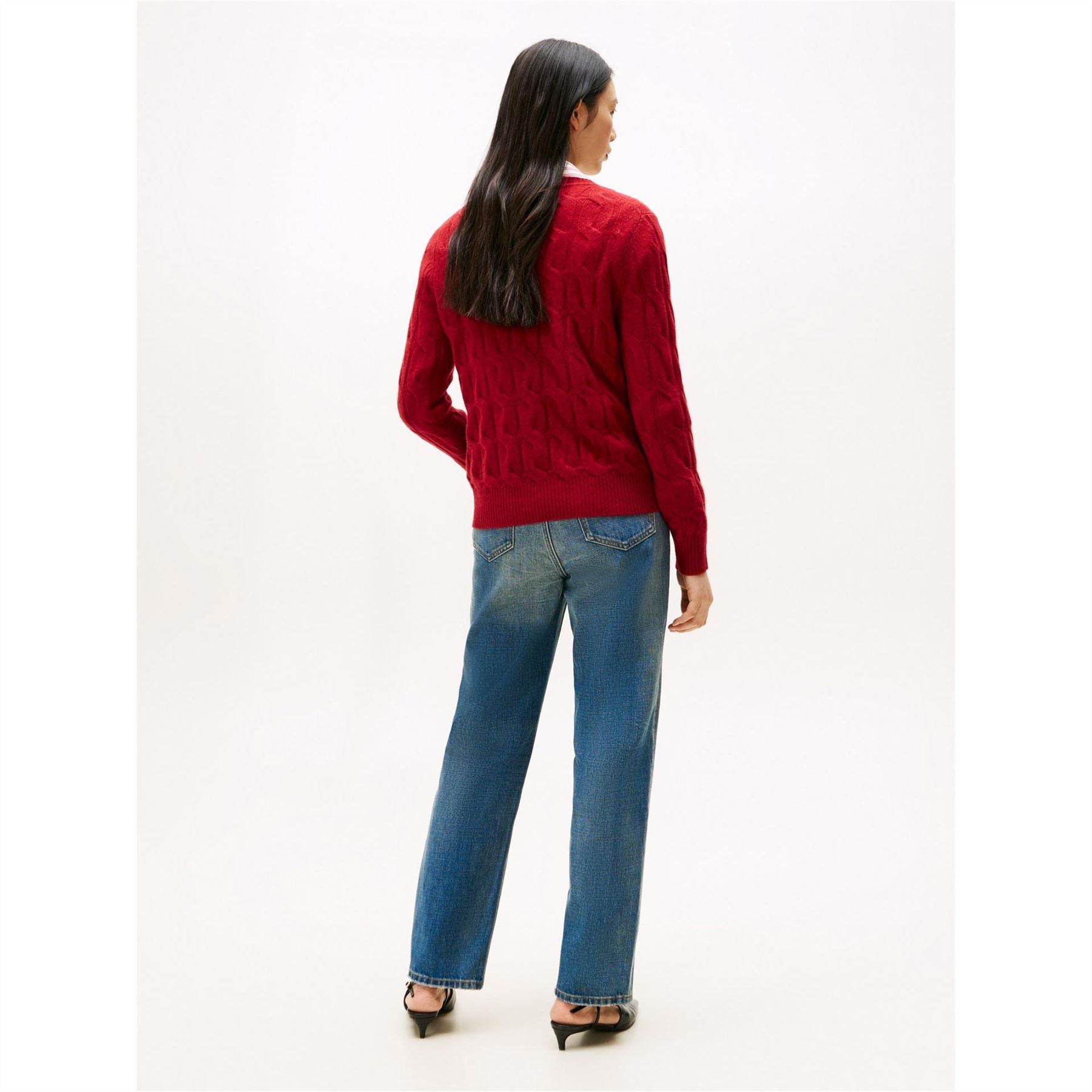 Tommy Hilfiger Cable Crew Neck Long Sleeve Sweater