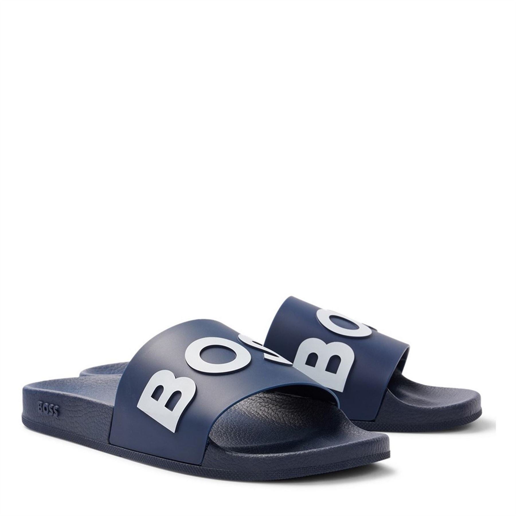 Boss Bay Logo Sliders, Branding Strap Sandals
