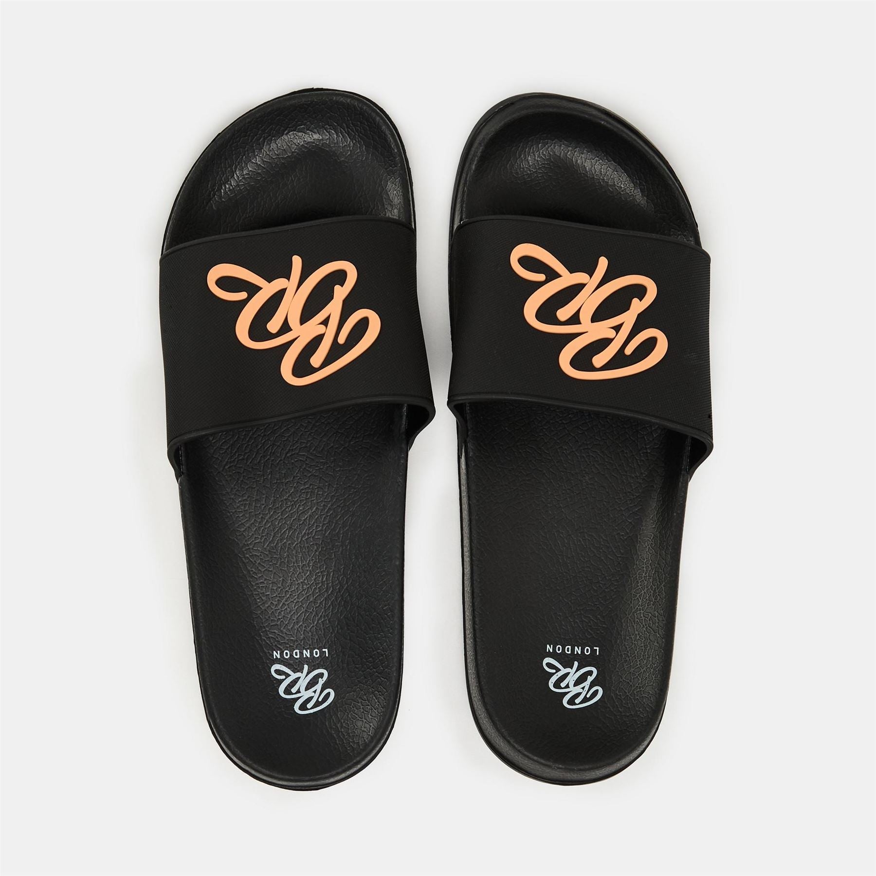 Born Rich Barreca Logo Print Open Toe Slides