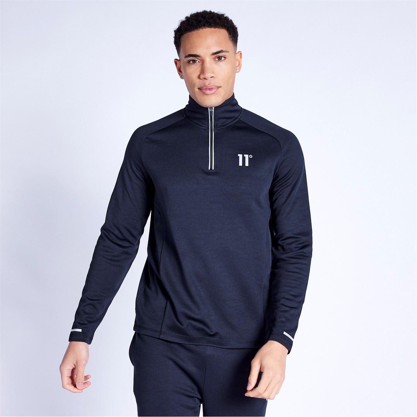 11 Degrees Oxygen Quarter Zip Top   Black