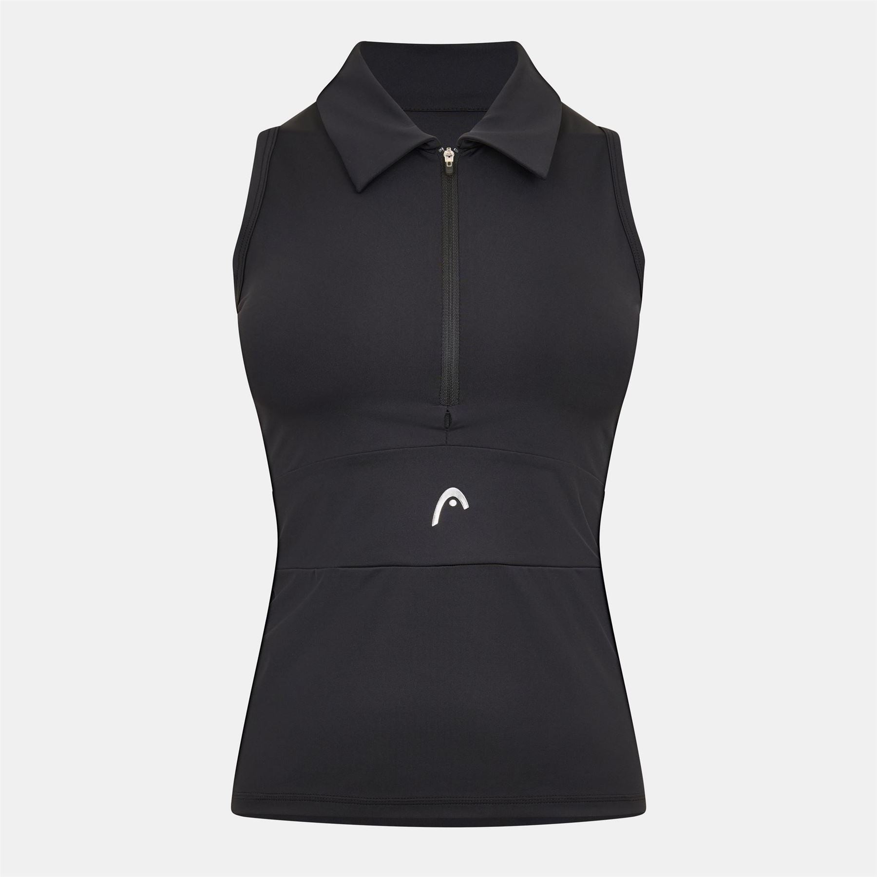 HEAD Back Neck Logo Collared Sleeveless Polo Shirt