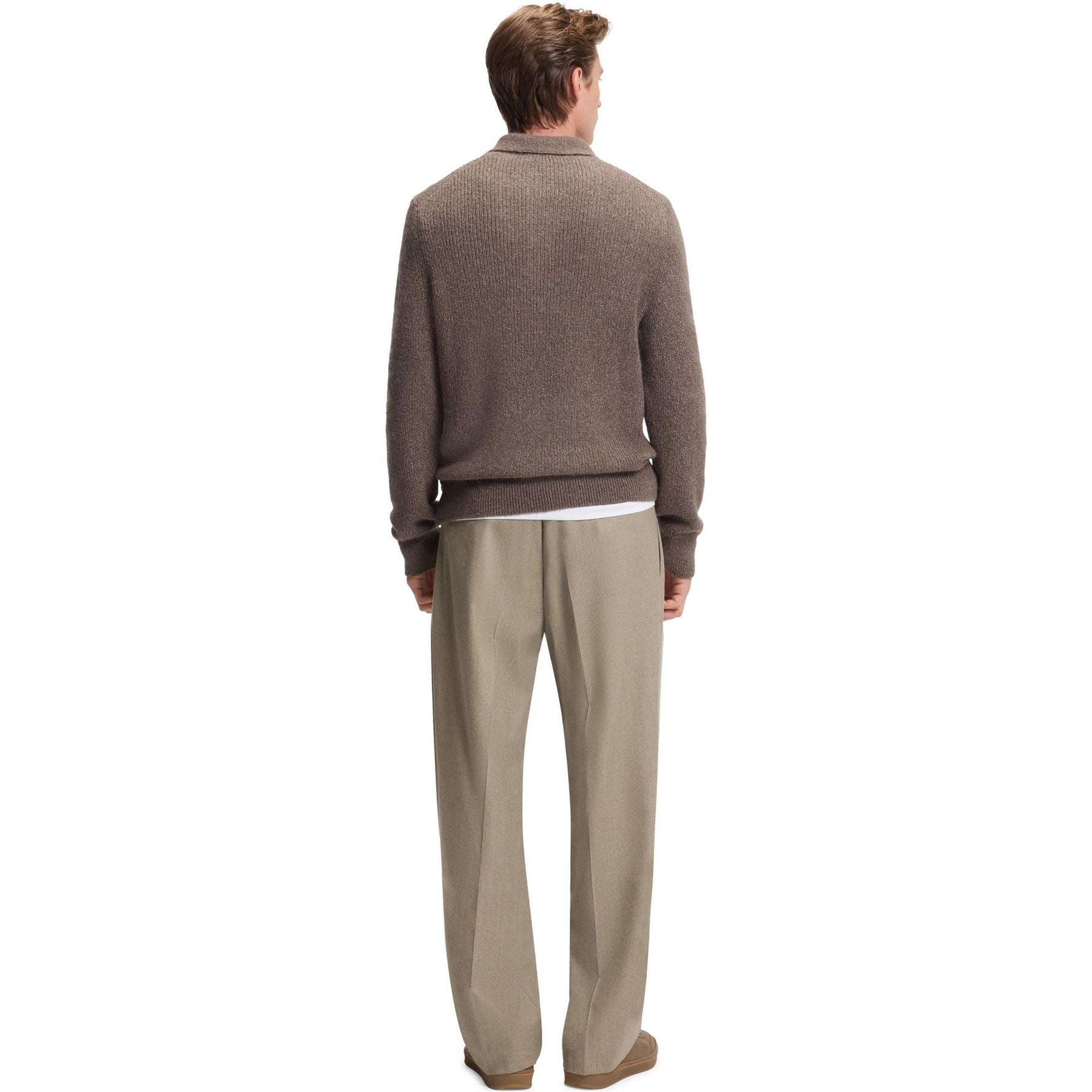 Boss HBB Double Breasted Full Length Wide Leg Trousers