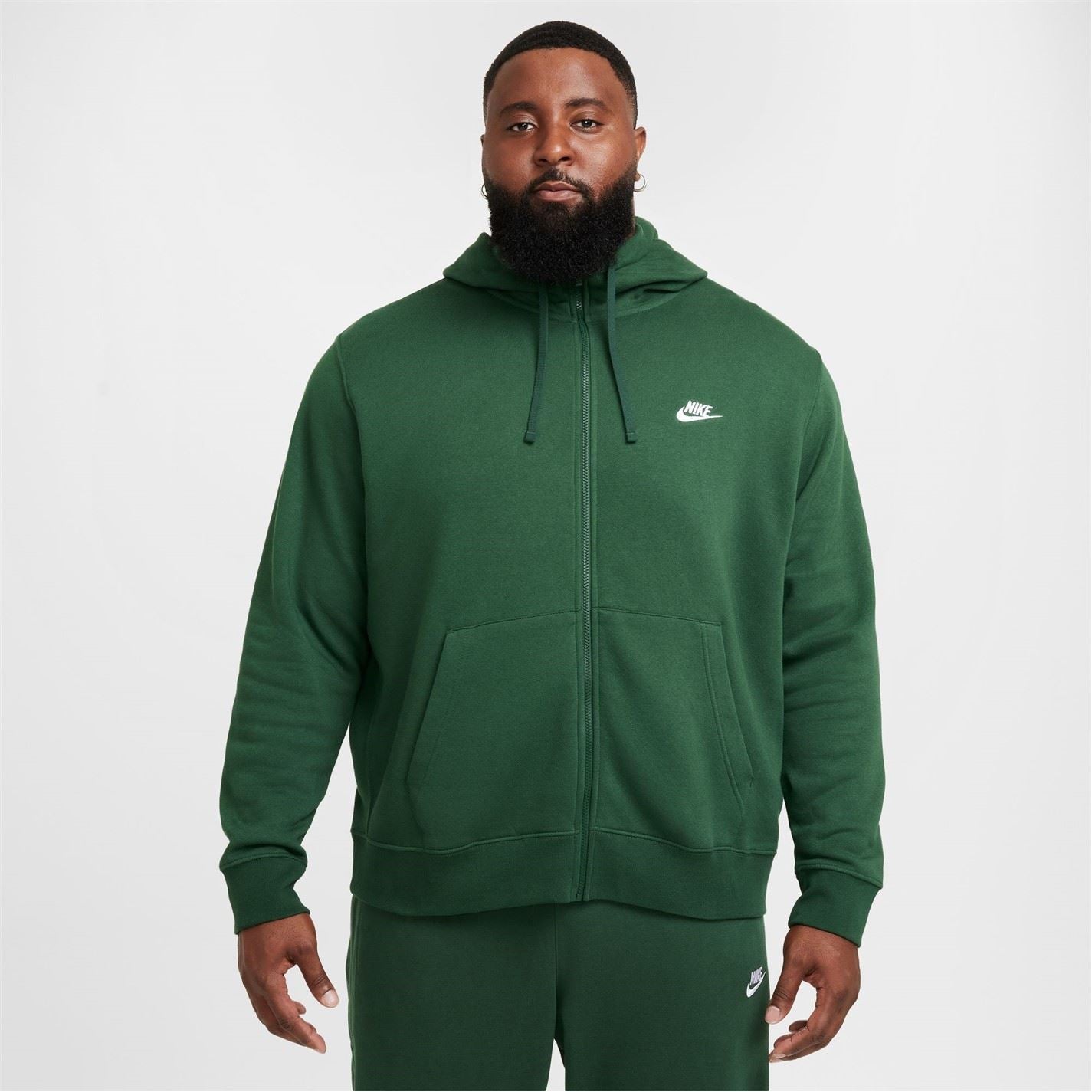 Nike Mens Sportswear Club Fleece Full Zip Hoodie