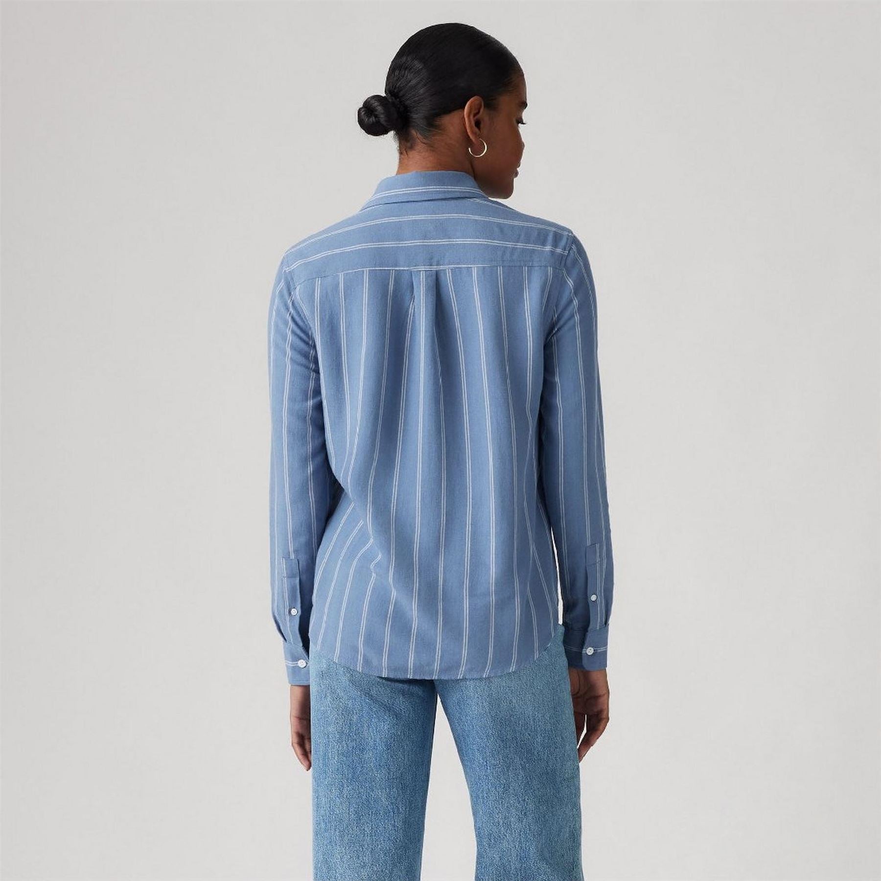 Levis Collared Neck Long Sleeve Regular Fit Shirt