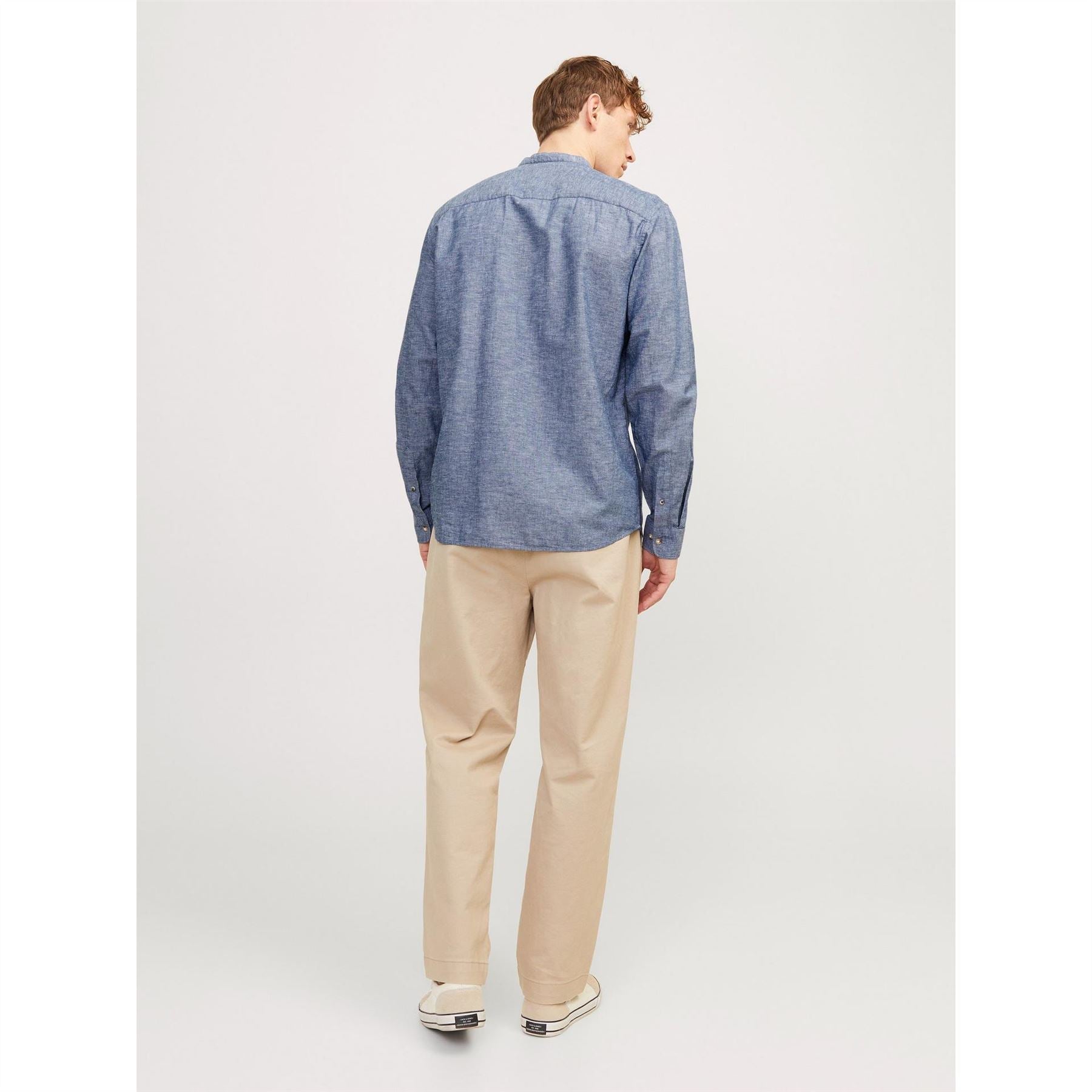 Jack and Jones Long Sleeve Buttoned Linen Shirt