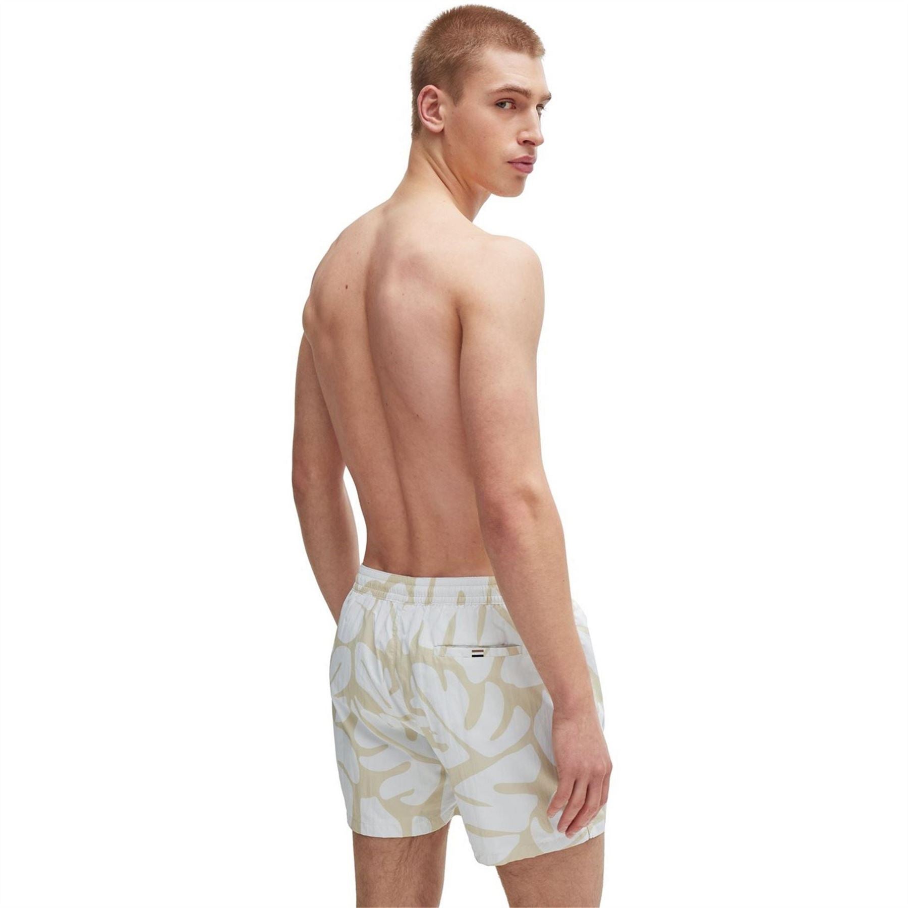 Boss Bari Swim Shorts, Comfortable Elasticated Waist