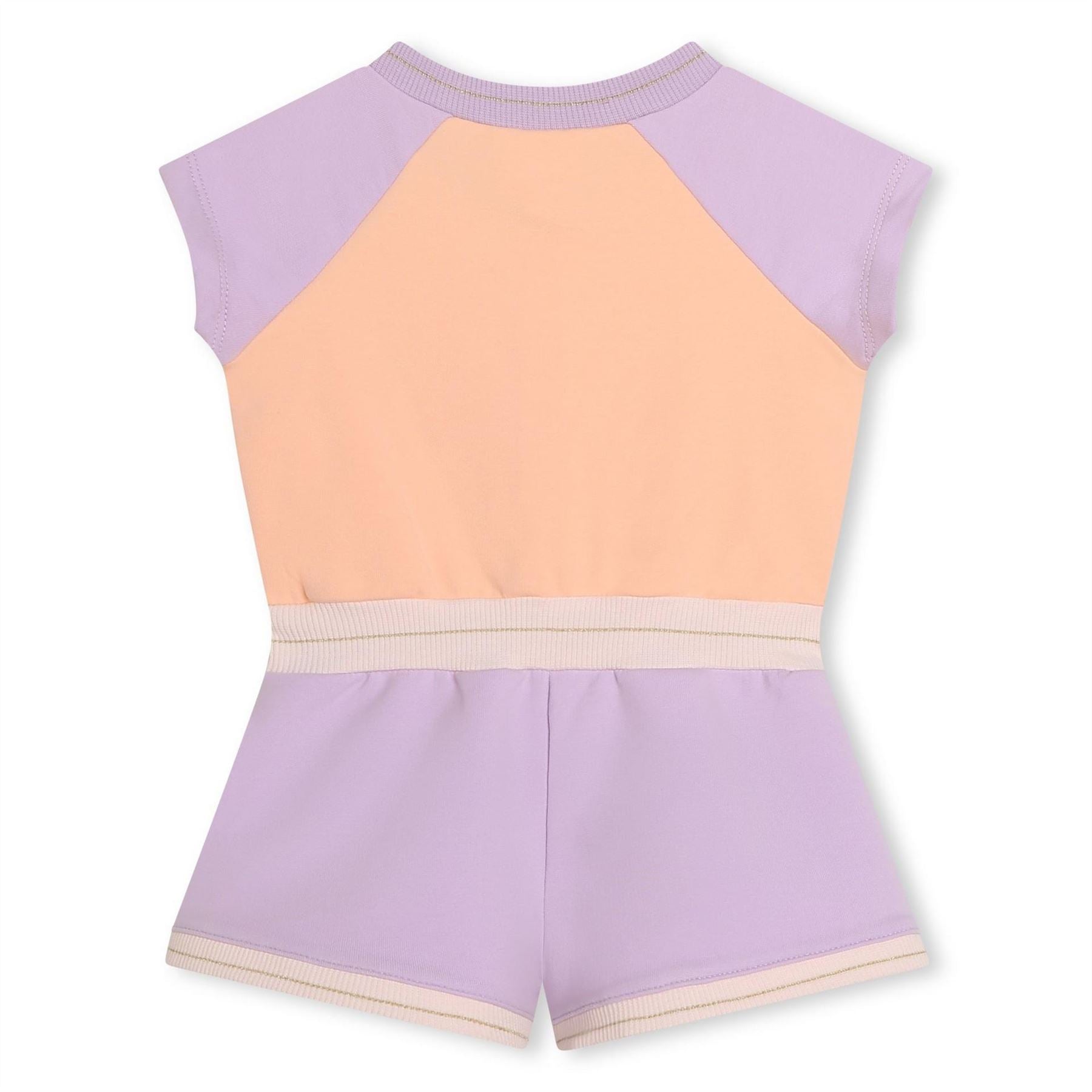 Carrement Beau Crew Neck Sleeveless Color Block Playsuit